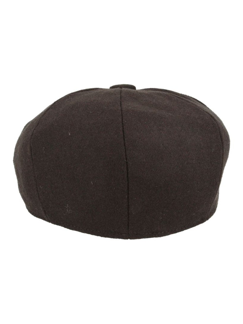 WOOL BLEND NEWSBOY FLAT CAP IN TWEED