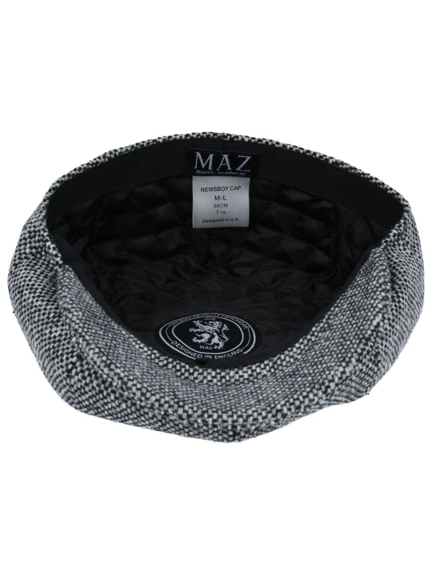 TWEED WOOL BLEND NEWSBOY FLAT CAP
