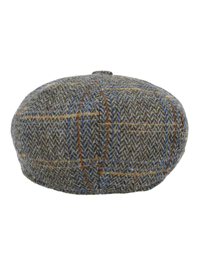 HERRINGBONE WOOL NEWSBOY CAP