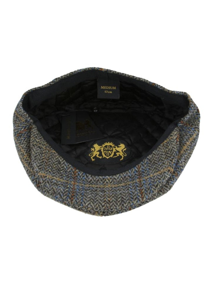 HERRINGBONE WOOL NEWSBOY CAP