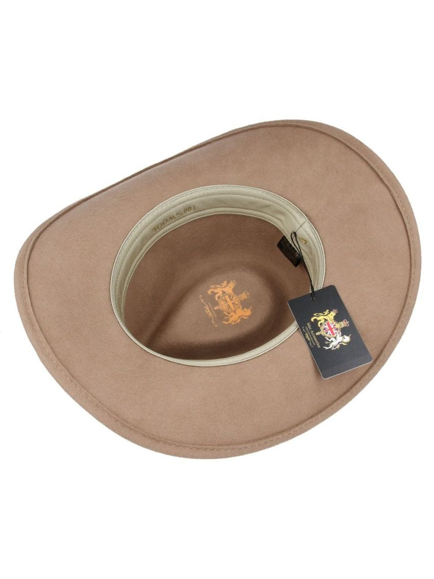 PURE WOOL FELT CRUSHABLE COWBOY HAT