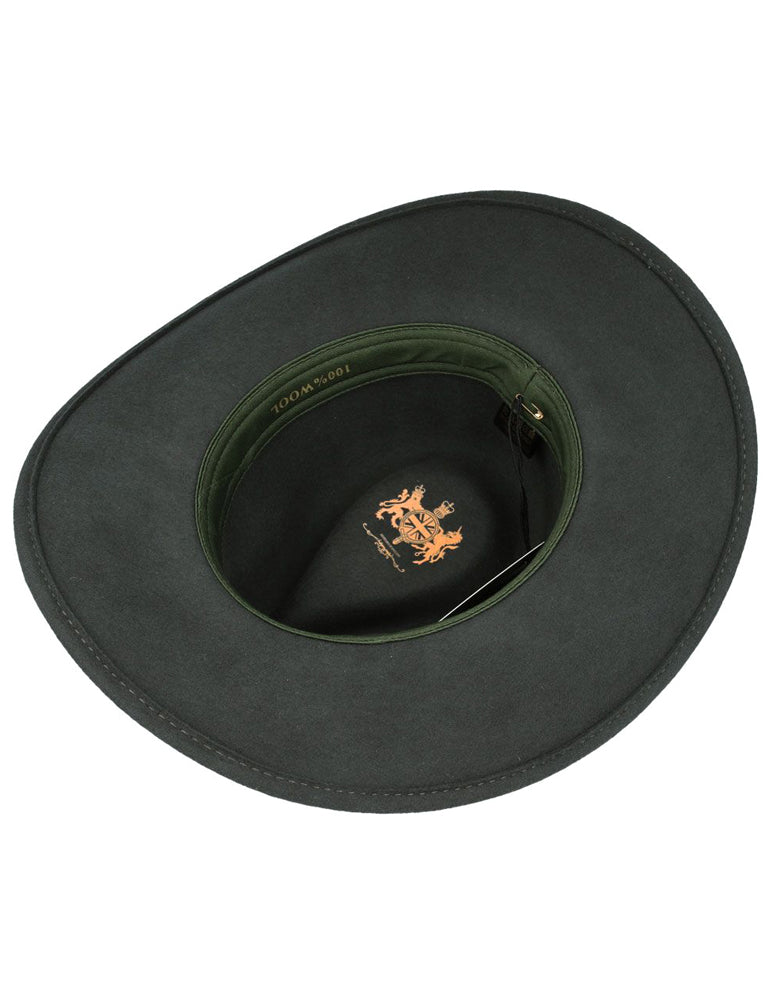 PURE WOOL FELT CRUSHABLE COWBOY HAT