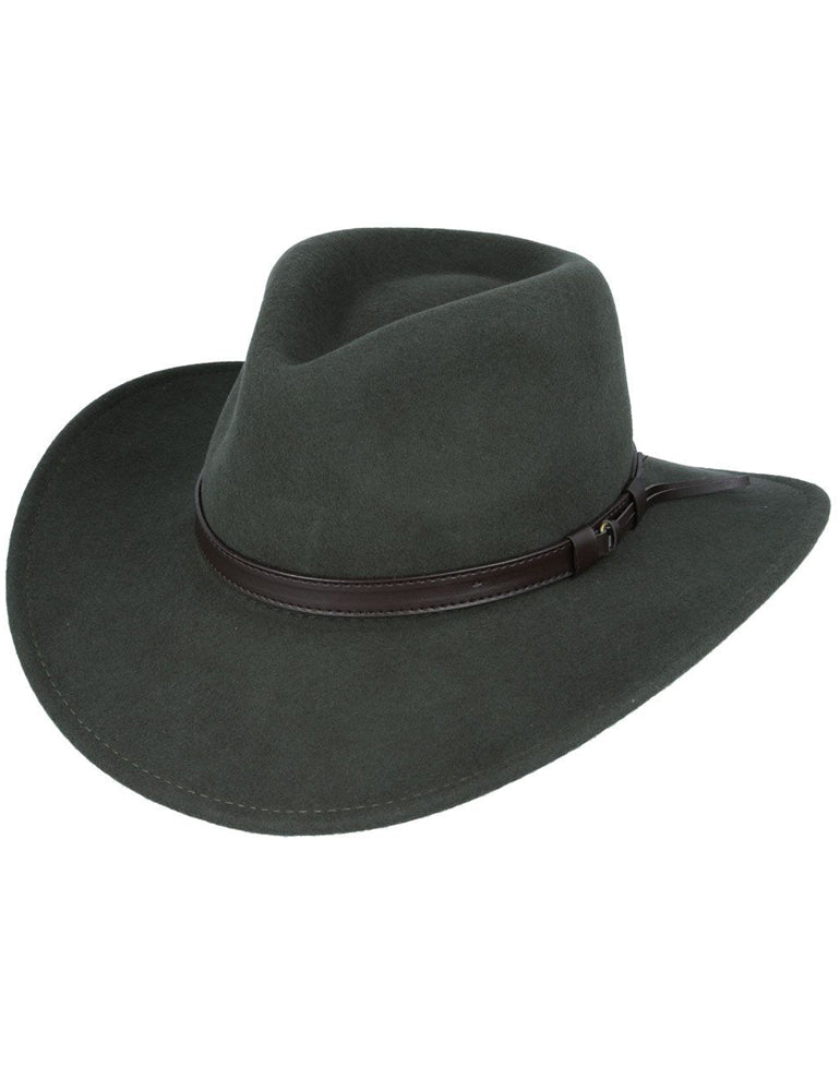 PURE WOOL FELT CRUSHABLE COWBOY HAT