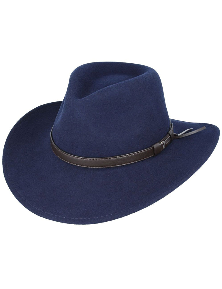 PURE WOOL FELT CRUSHABLE COWBOY HAT