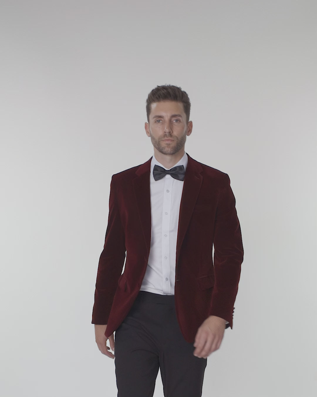 GARY- MAROON VELVET BLAZER