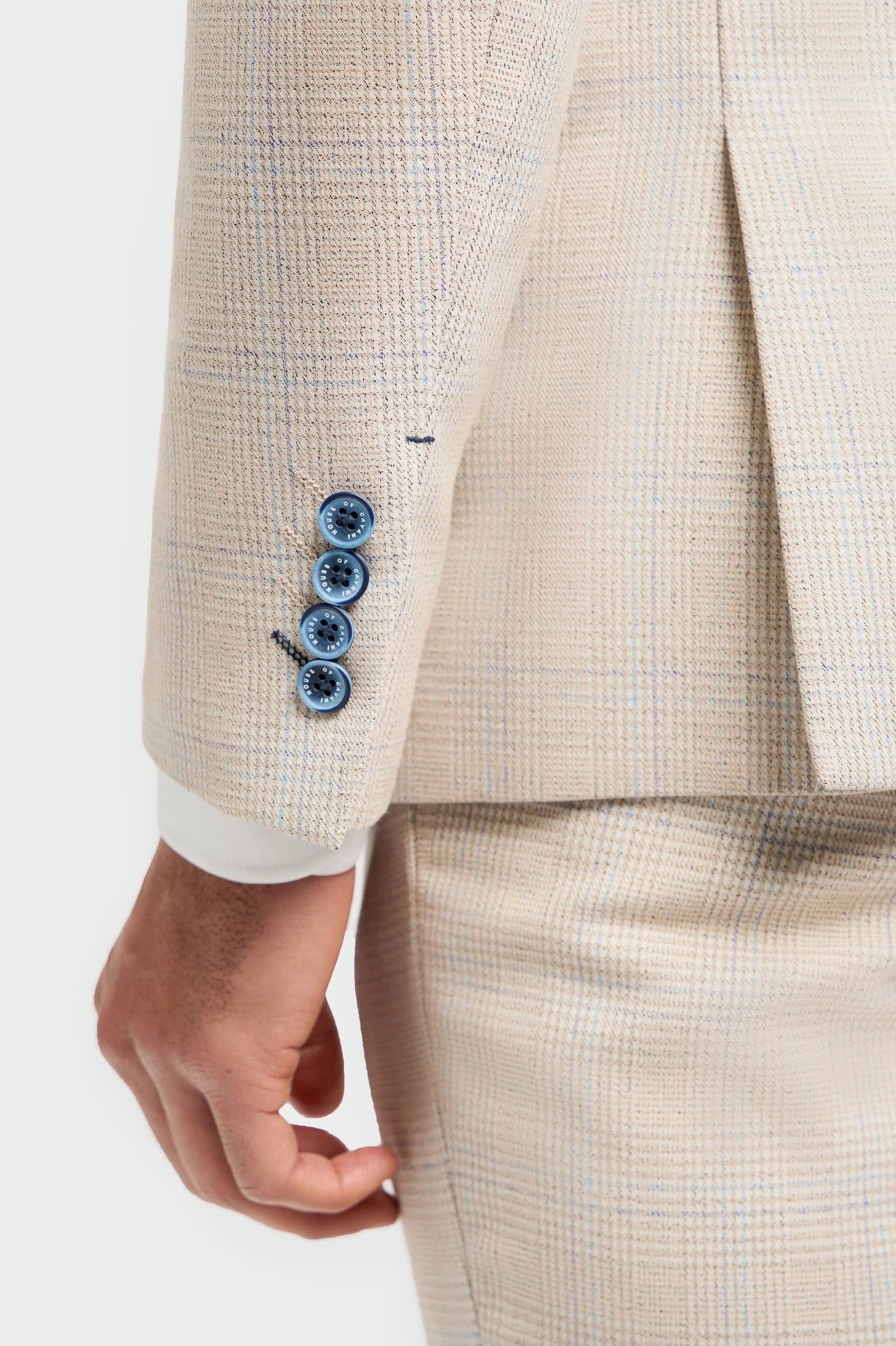 CARIDI - SLIM FIT BEIGE BLAZER