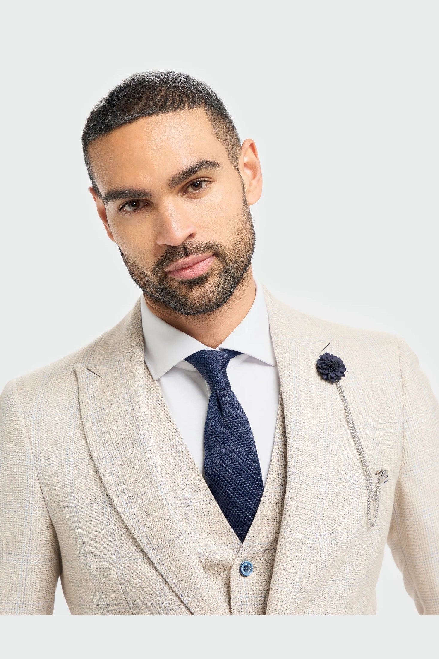 CARIDI - SLIM FIT BEIGE BLAZER