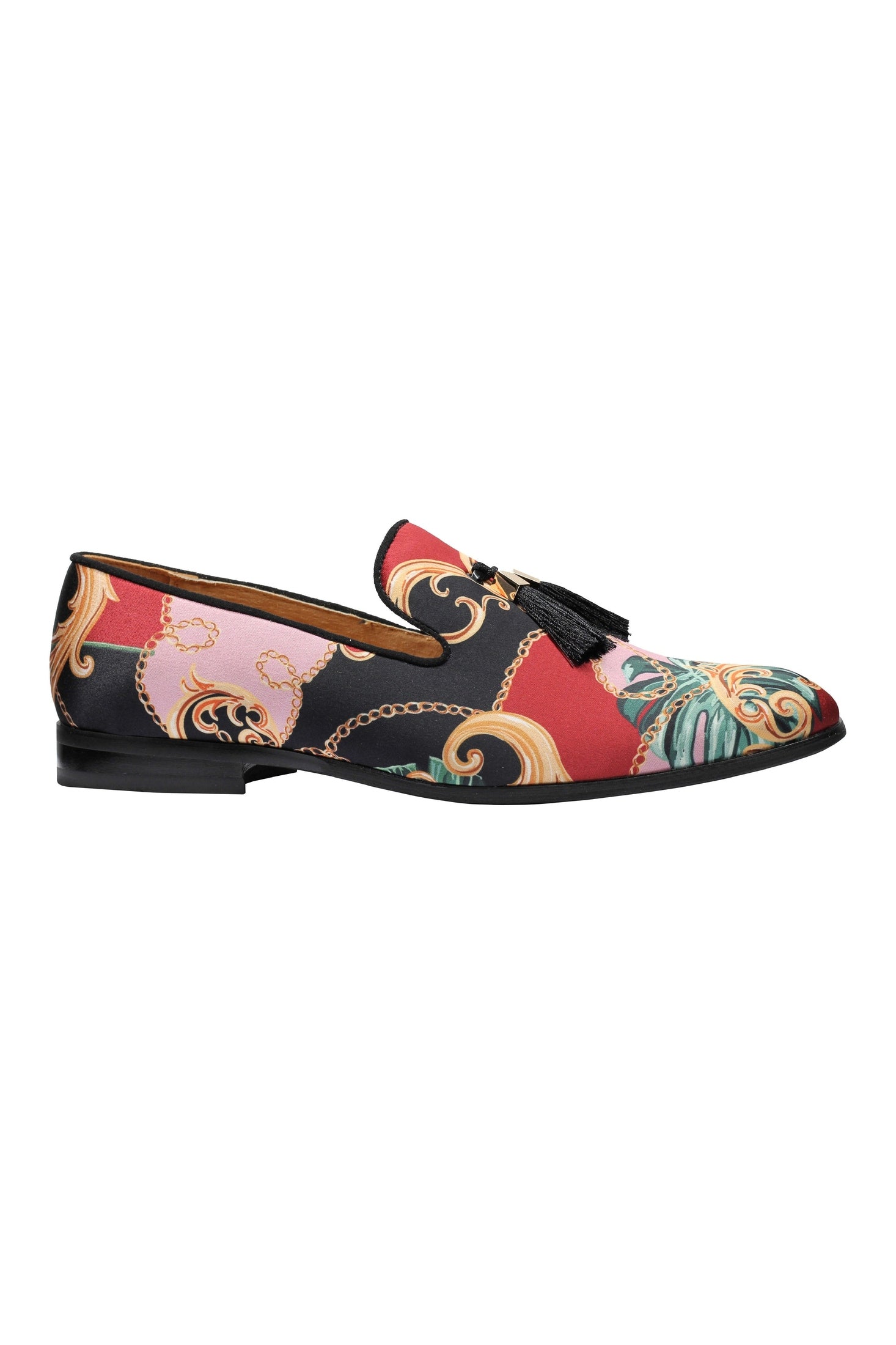 Brocade Tassel Loafers