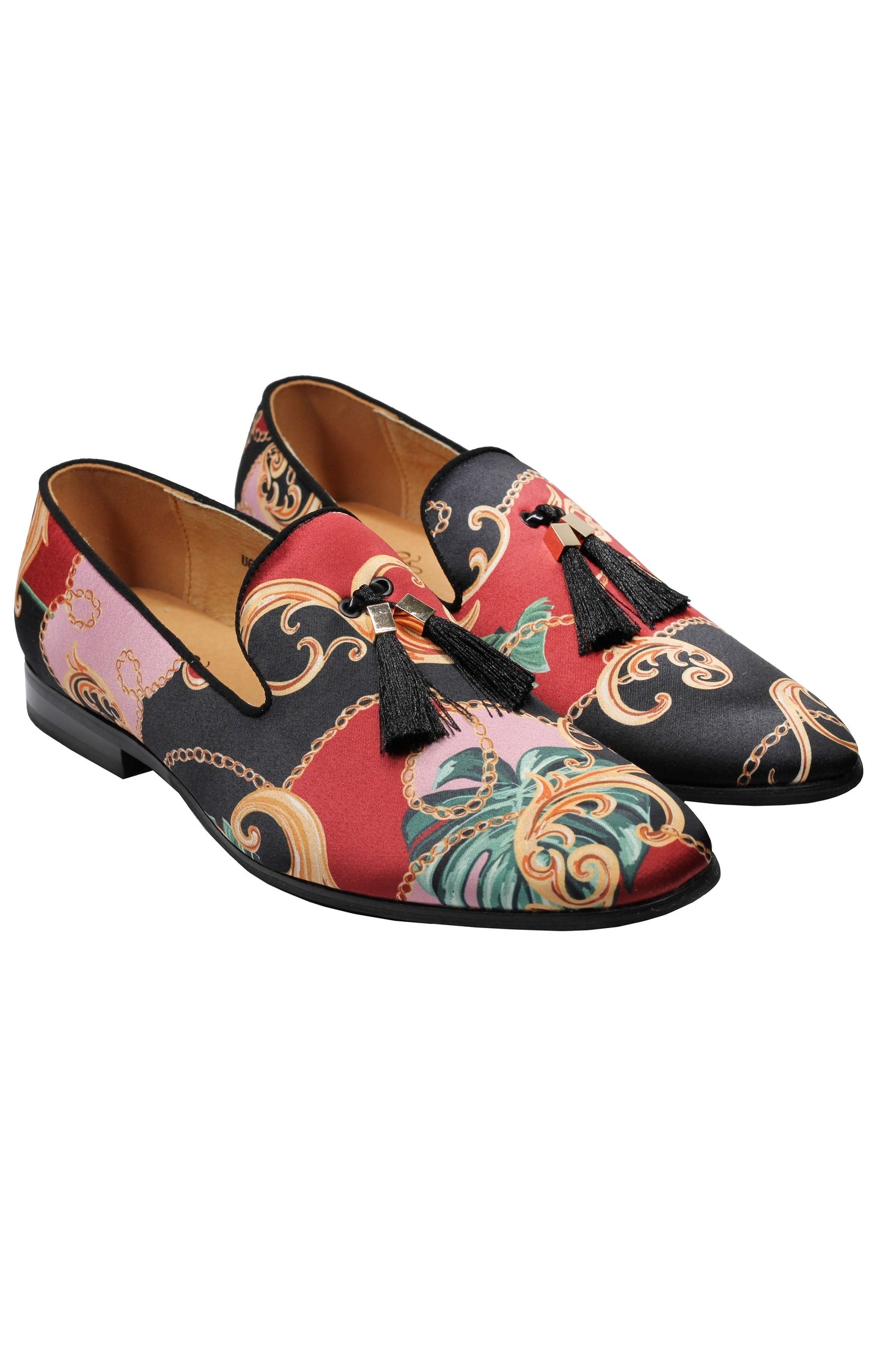Brocade Tassel Loafers