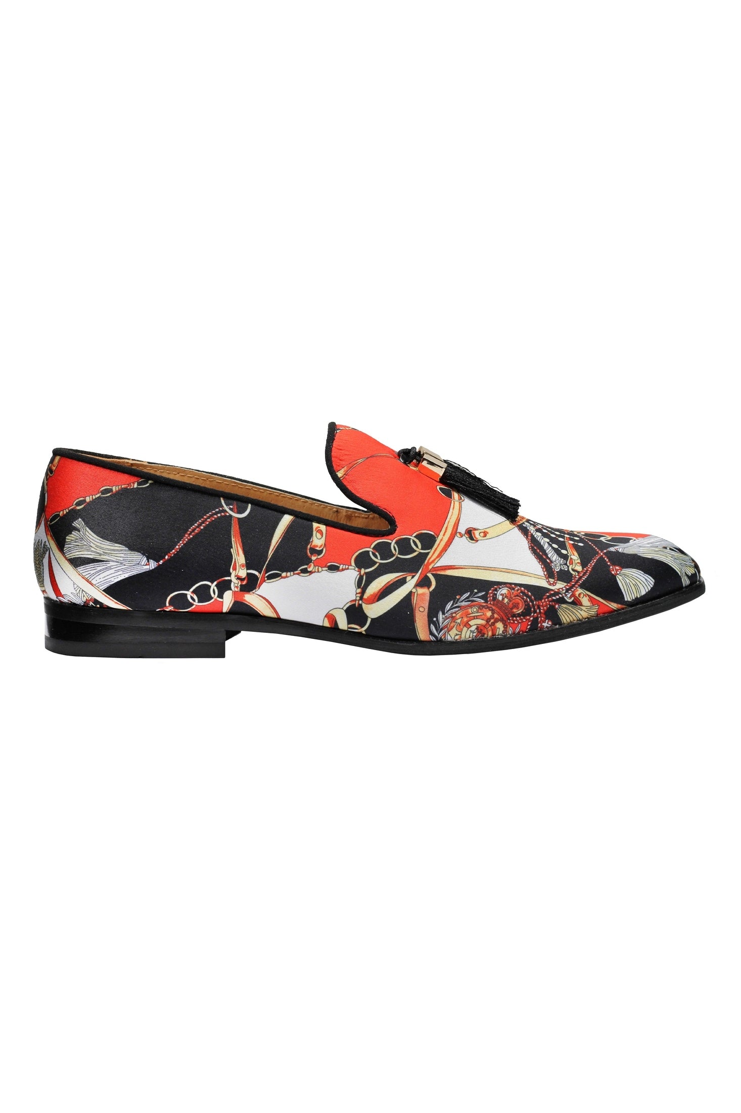 Brocade Tassel Loafers
