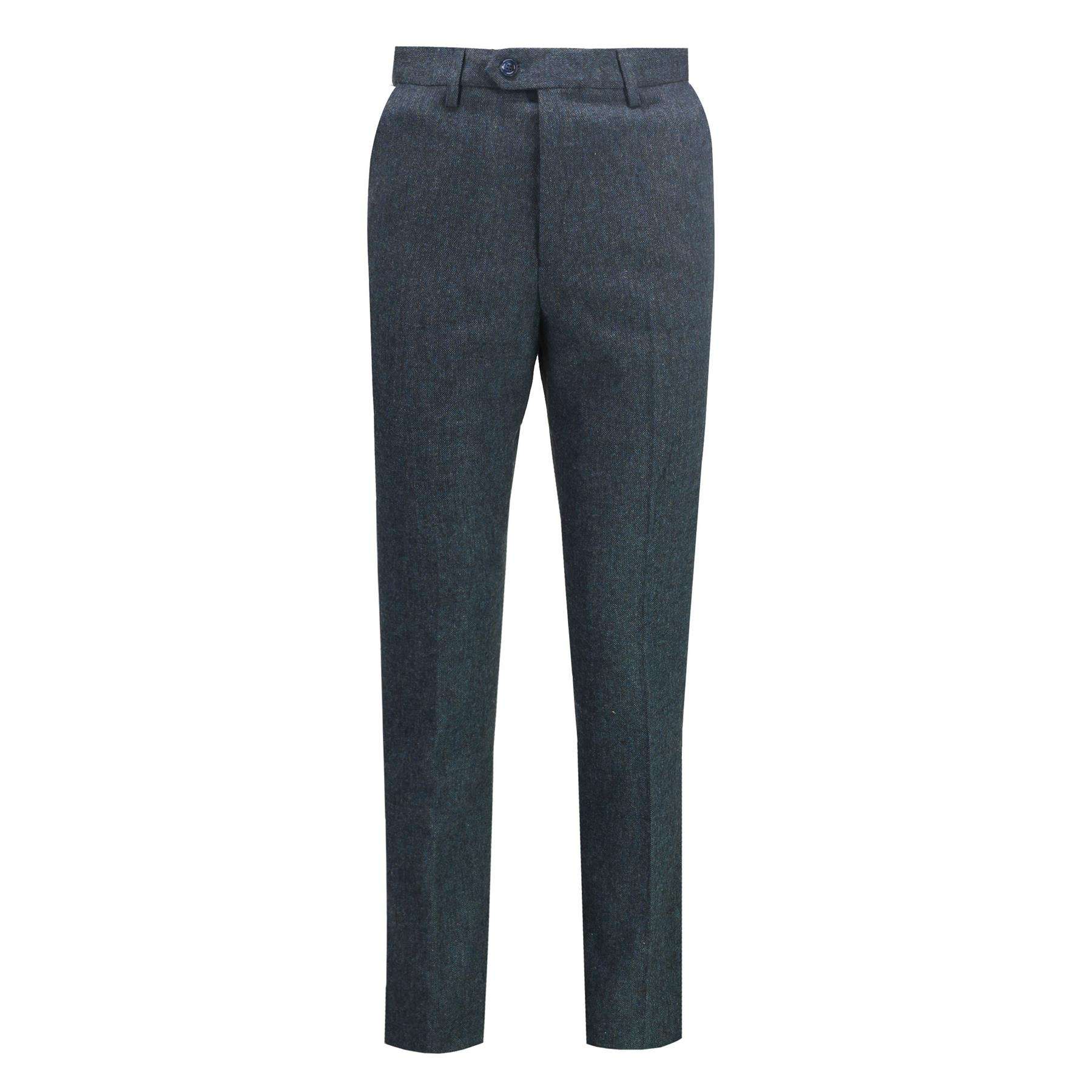 TWEED BLUE TROUSERS