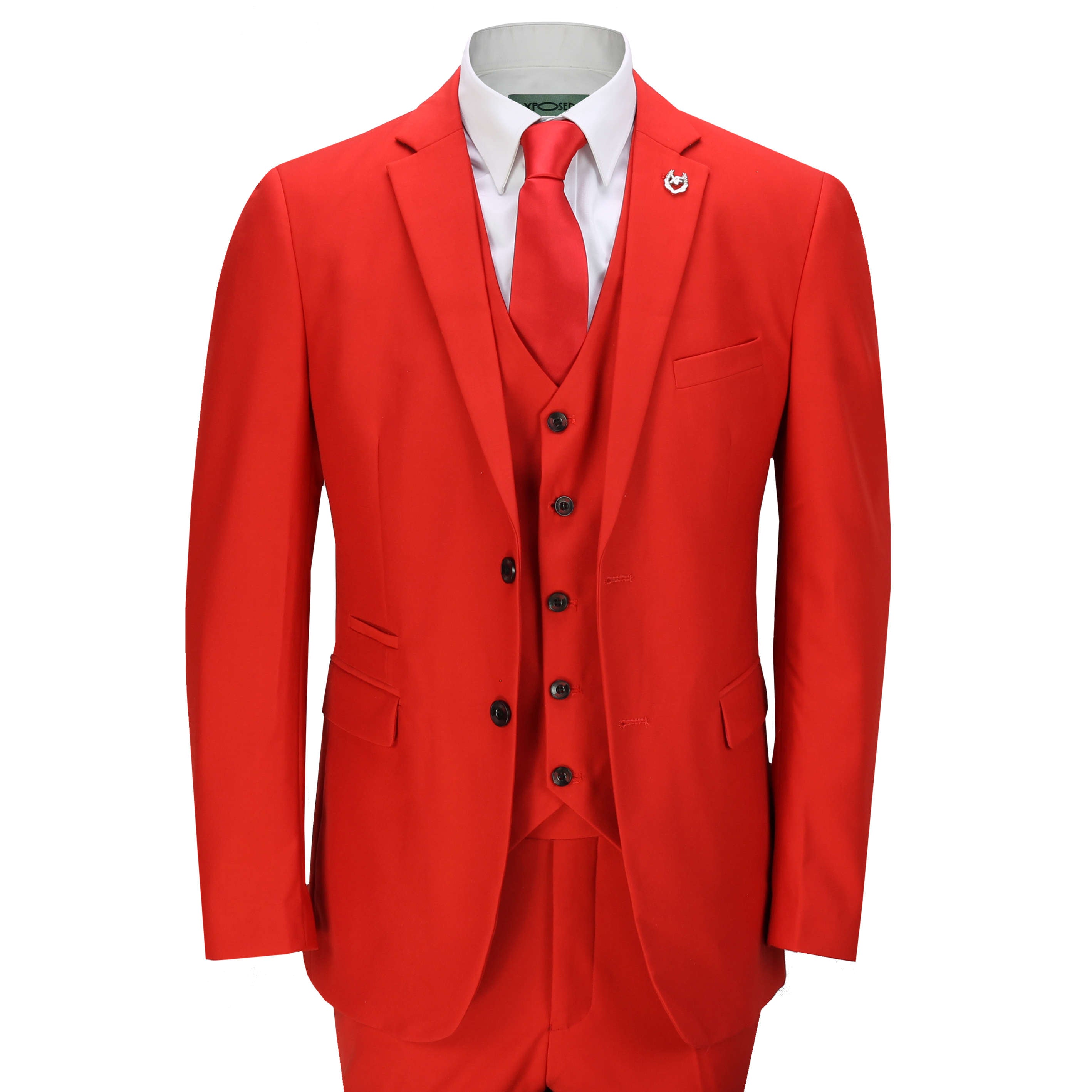 JROSS - RED PLAIN SUIT
