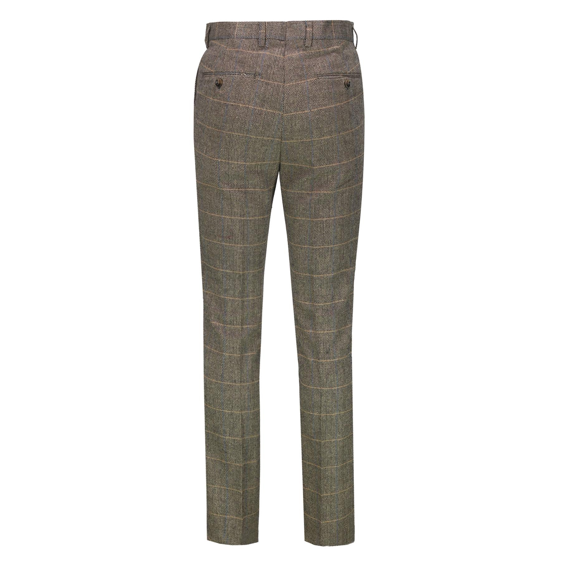 Brown Tweed Suit Trouser - X3309-2