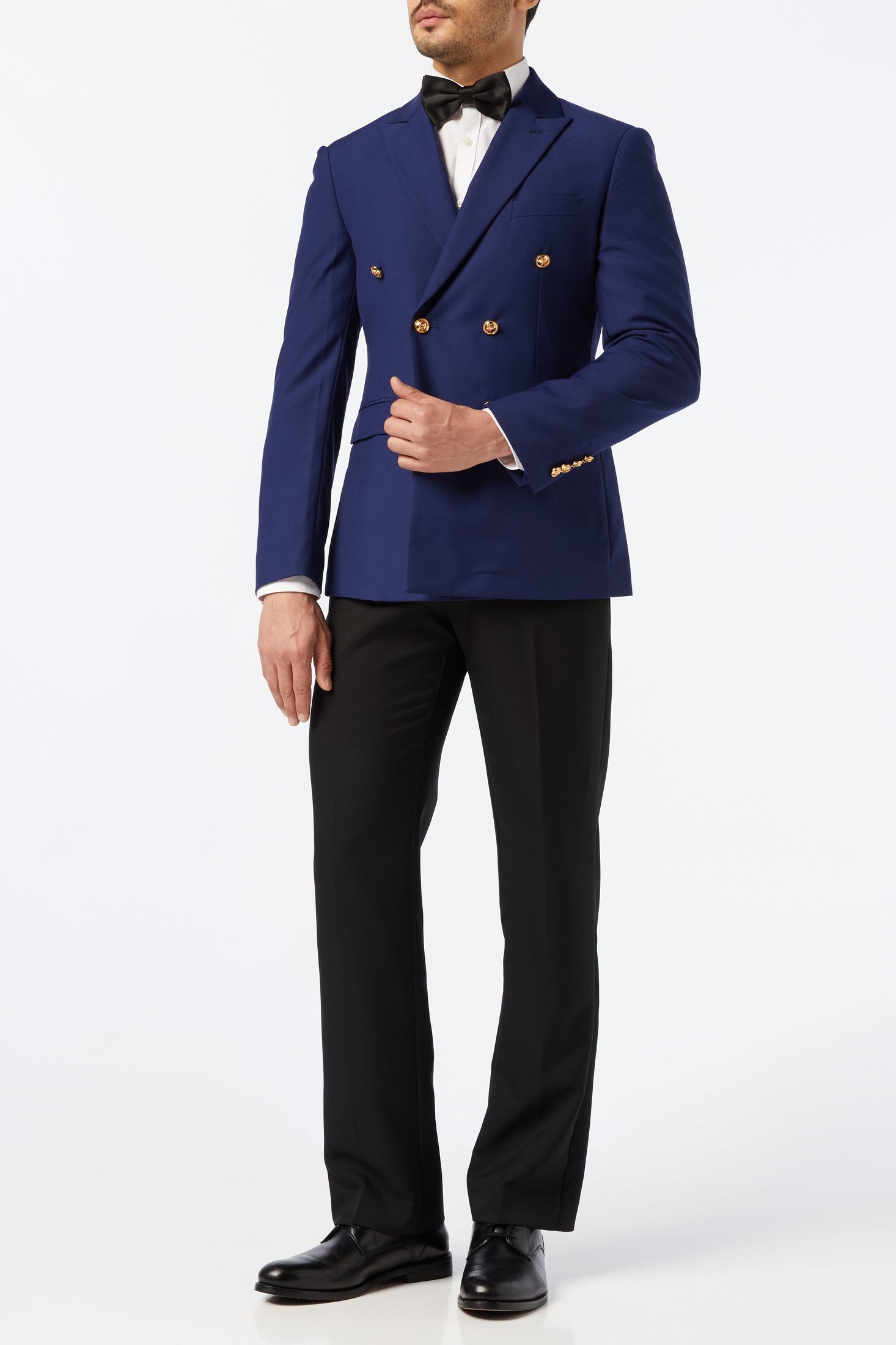 NAVY DOUBLE BREASTED GOLD BUTTON JACKET