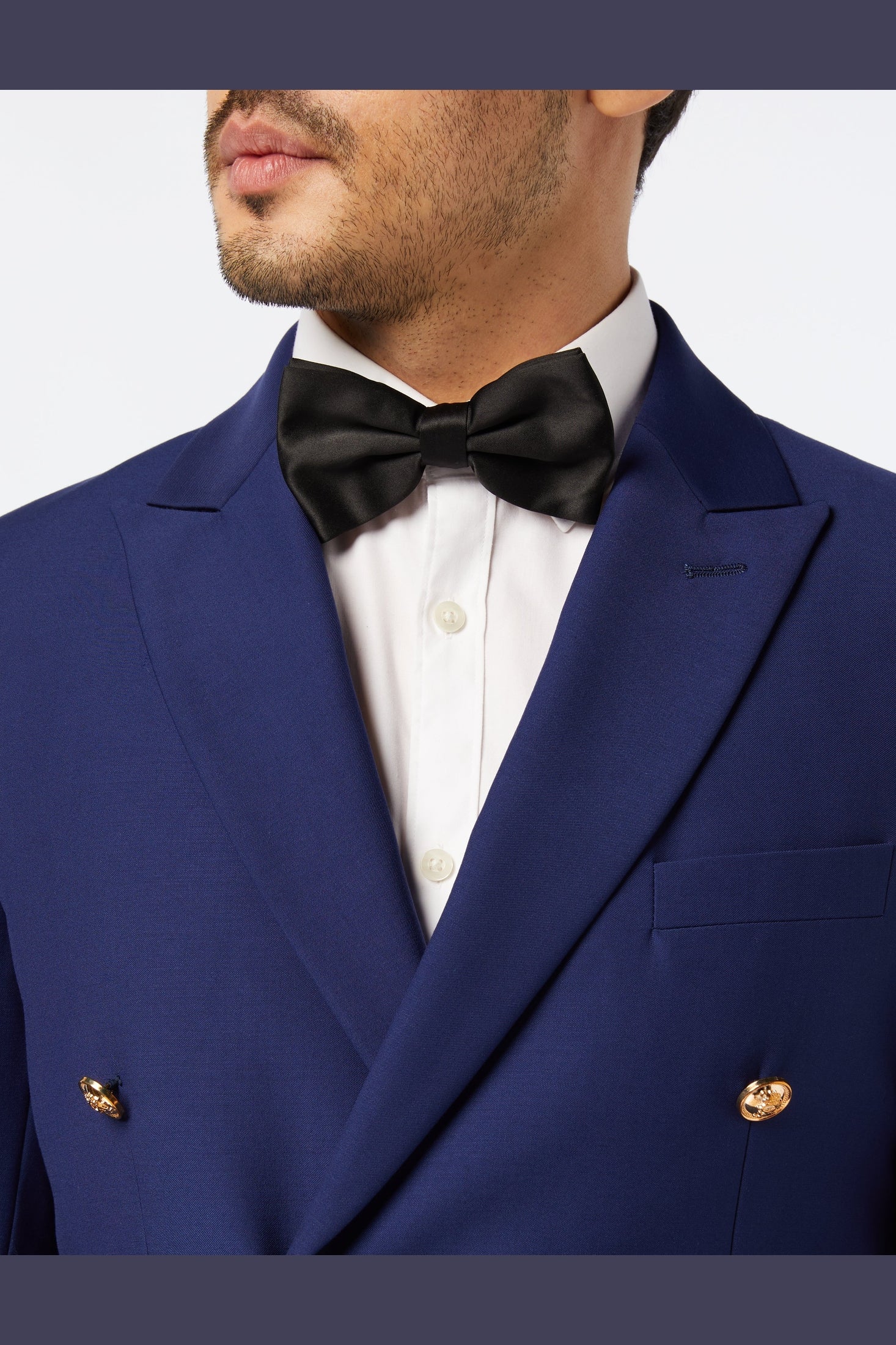 NAVY DOUBLE BREASTED GOLD BUTTON JACKET