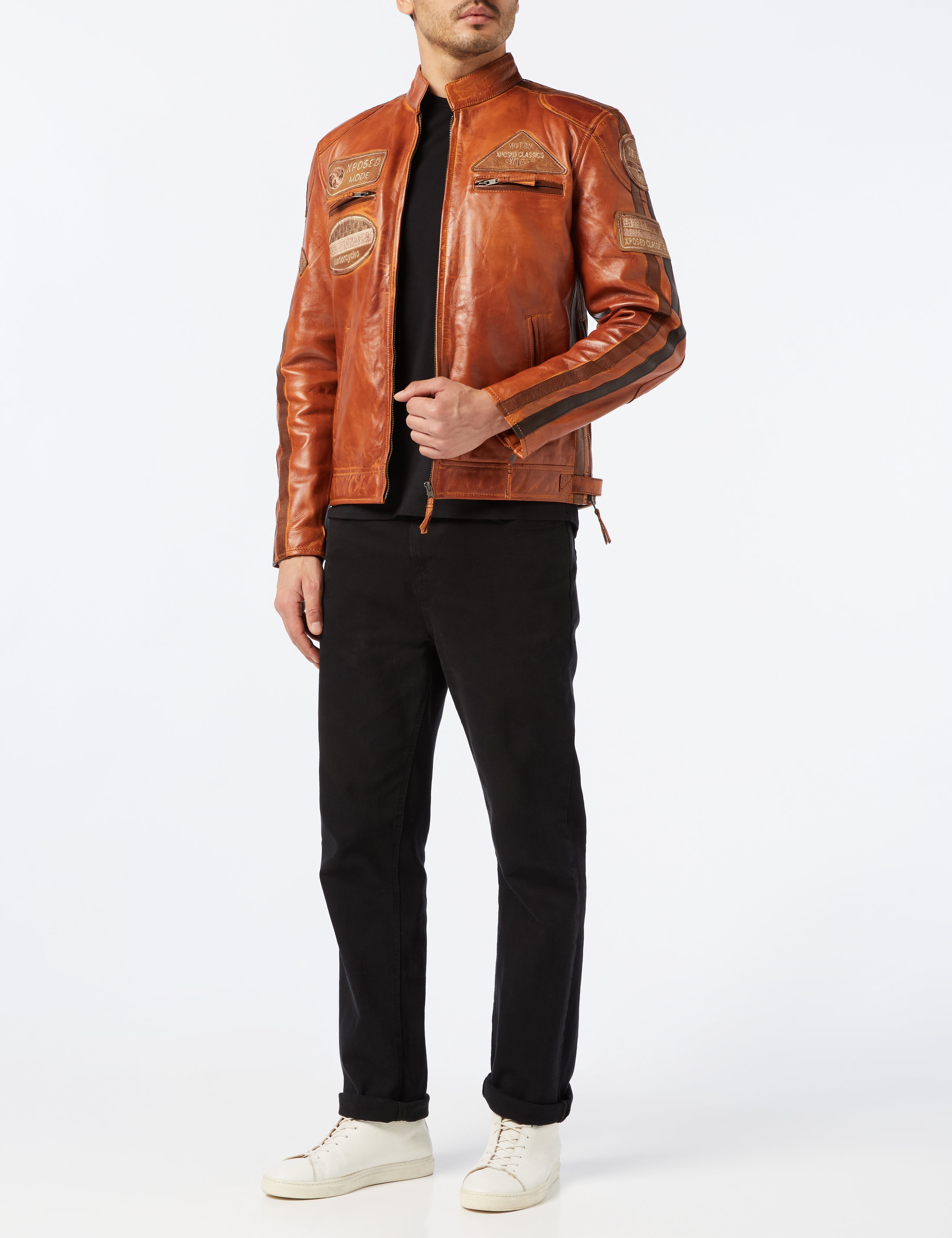 XPOSED TIMBER BIKER JACKET