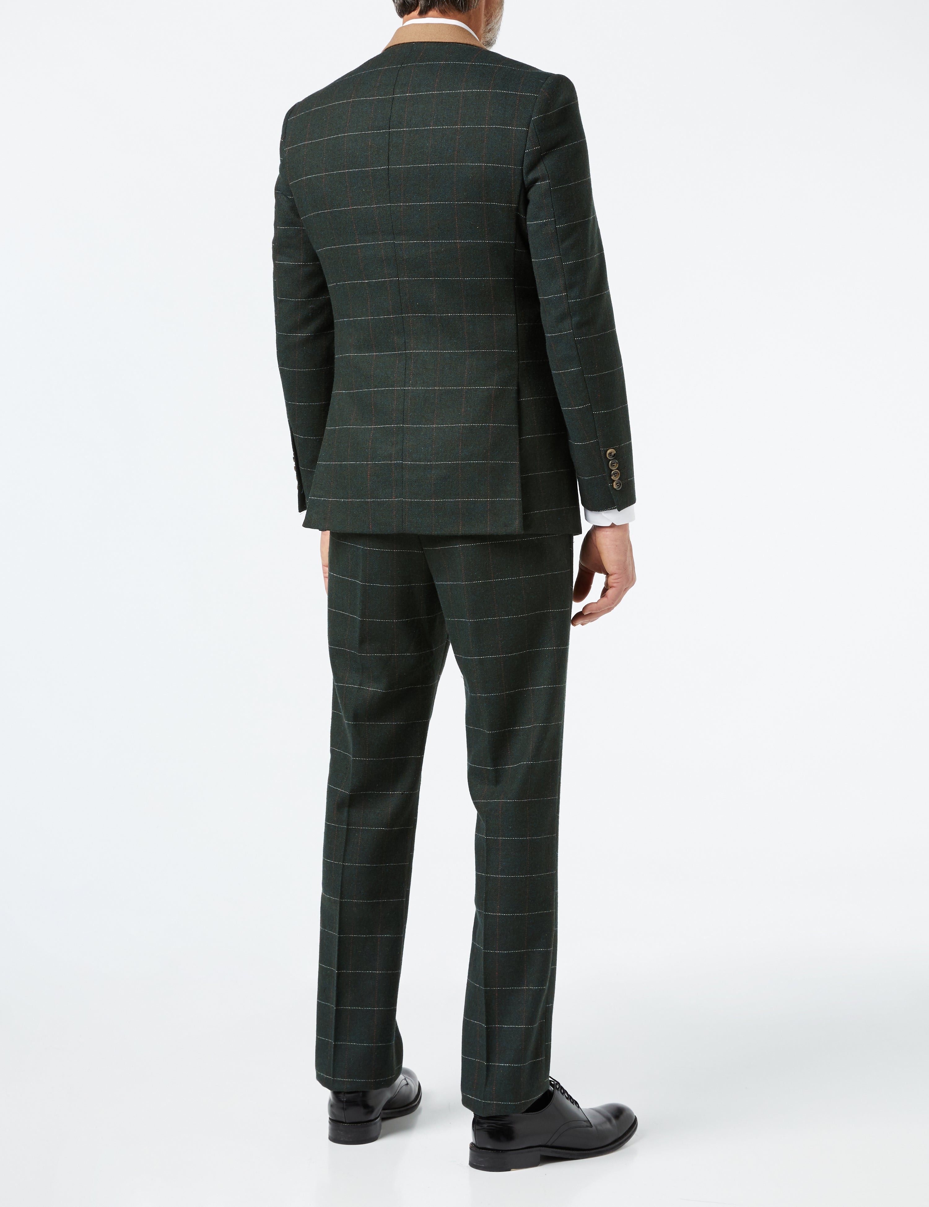 EVAN - TWEED CHECK SUIT IN GREEN