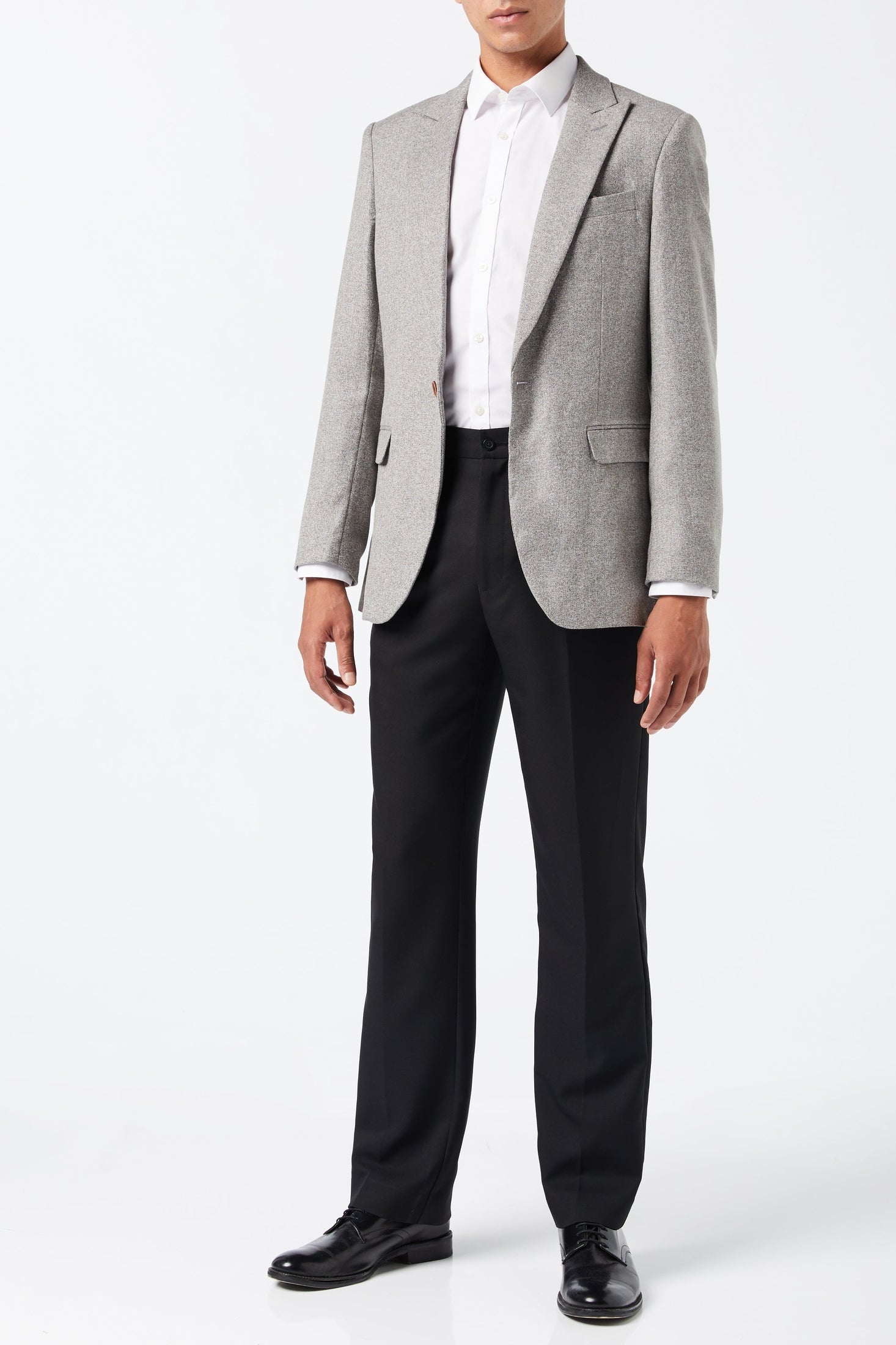 MARCO - SINGLE BREASTED CASUAL GREY BLAZER