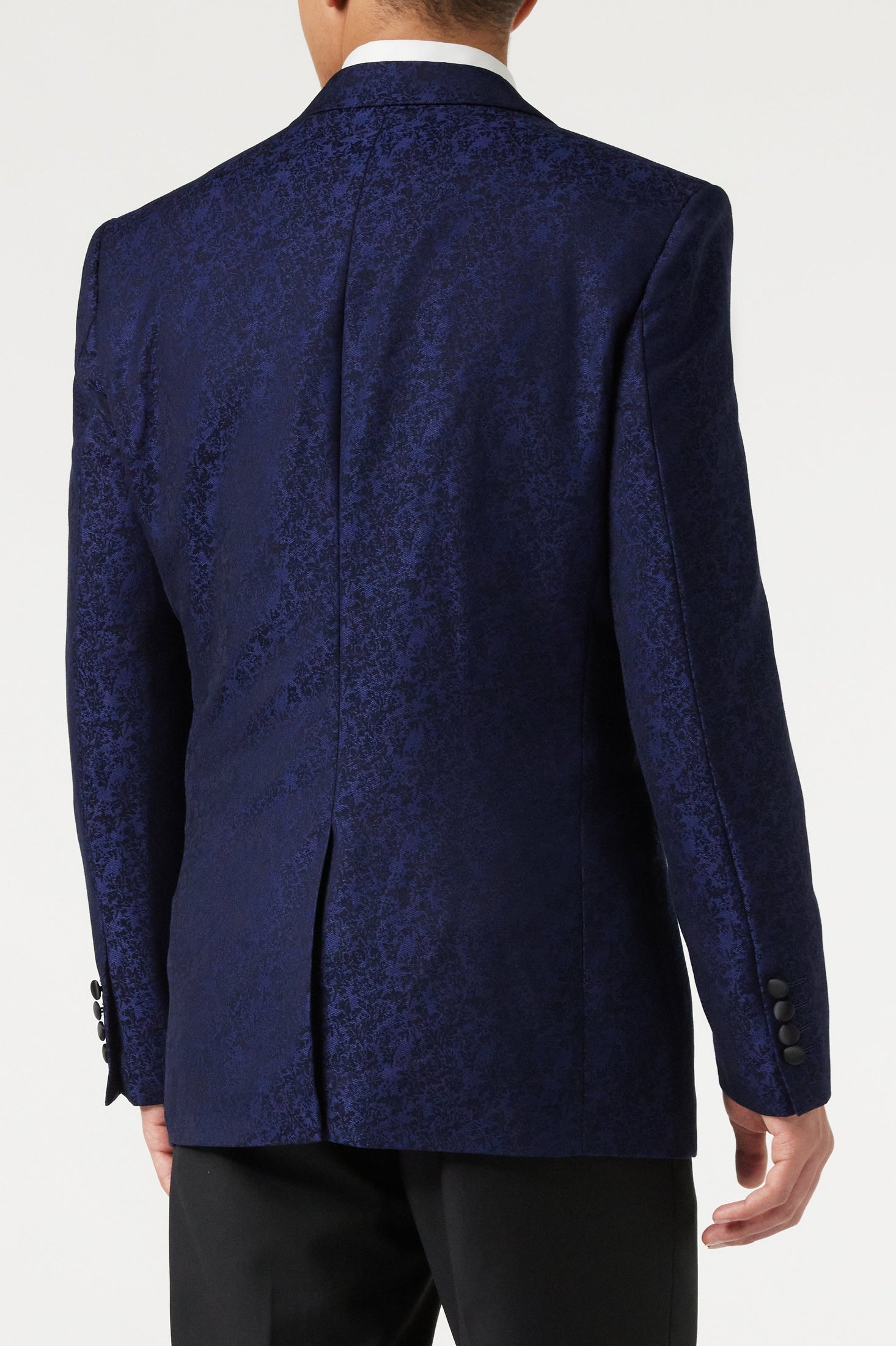 LUCA - BLUE PRINTED DINNER TUX JACKET