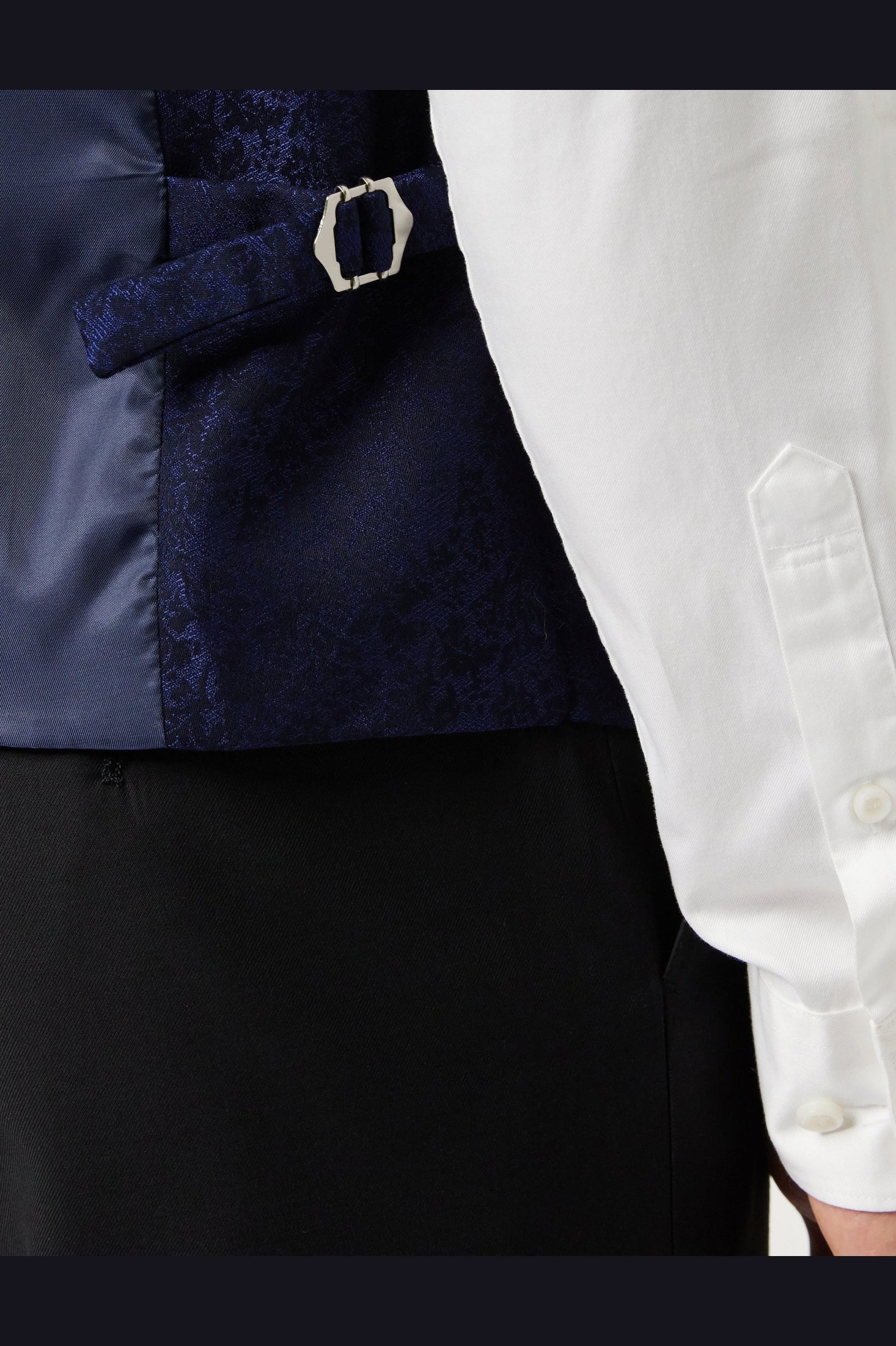 LUCA - BLUE PRINTED DINNER TUX JACKET