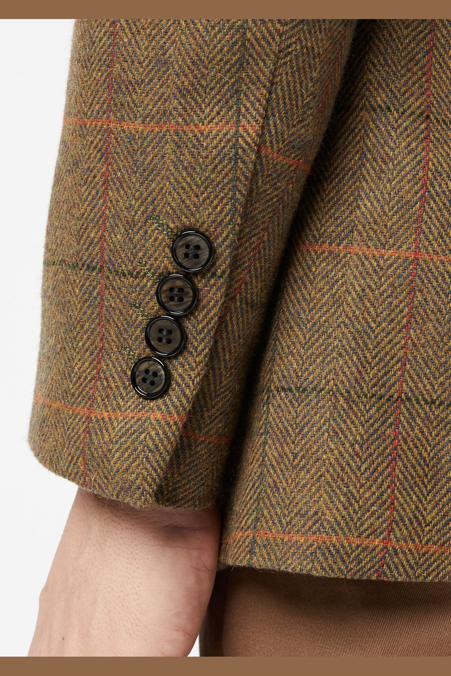 JARVIS - Tweed Check Tan Blazer