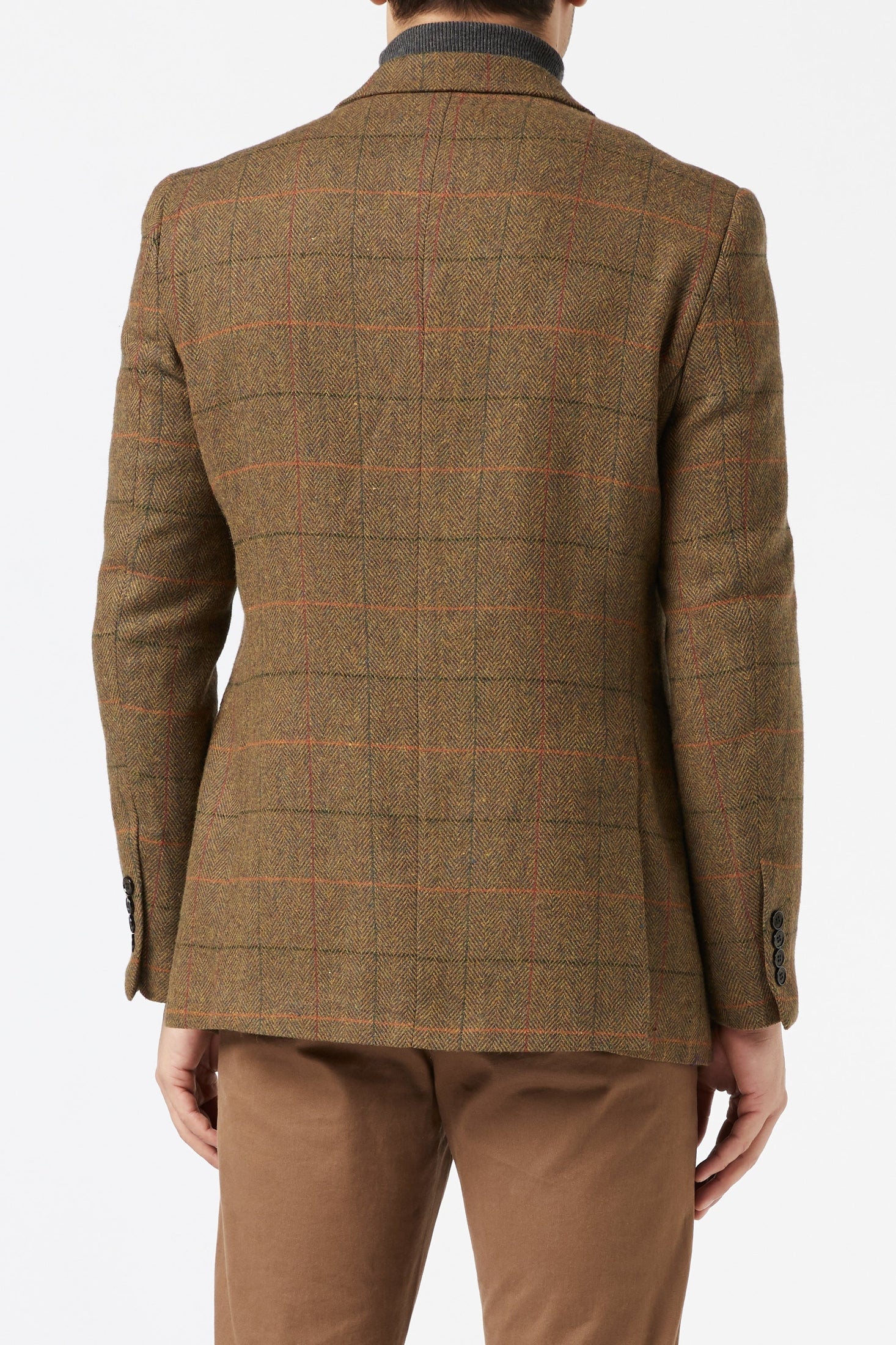 JARVIS - Tweed Check Tan Blazer