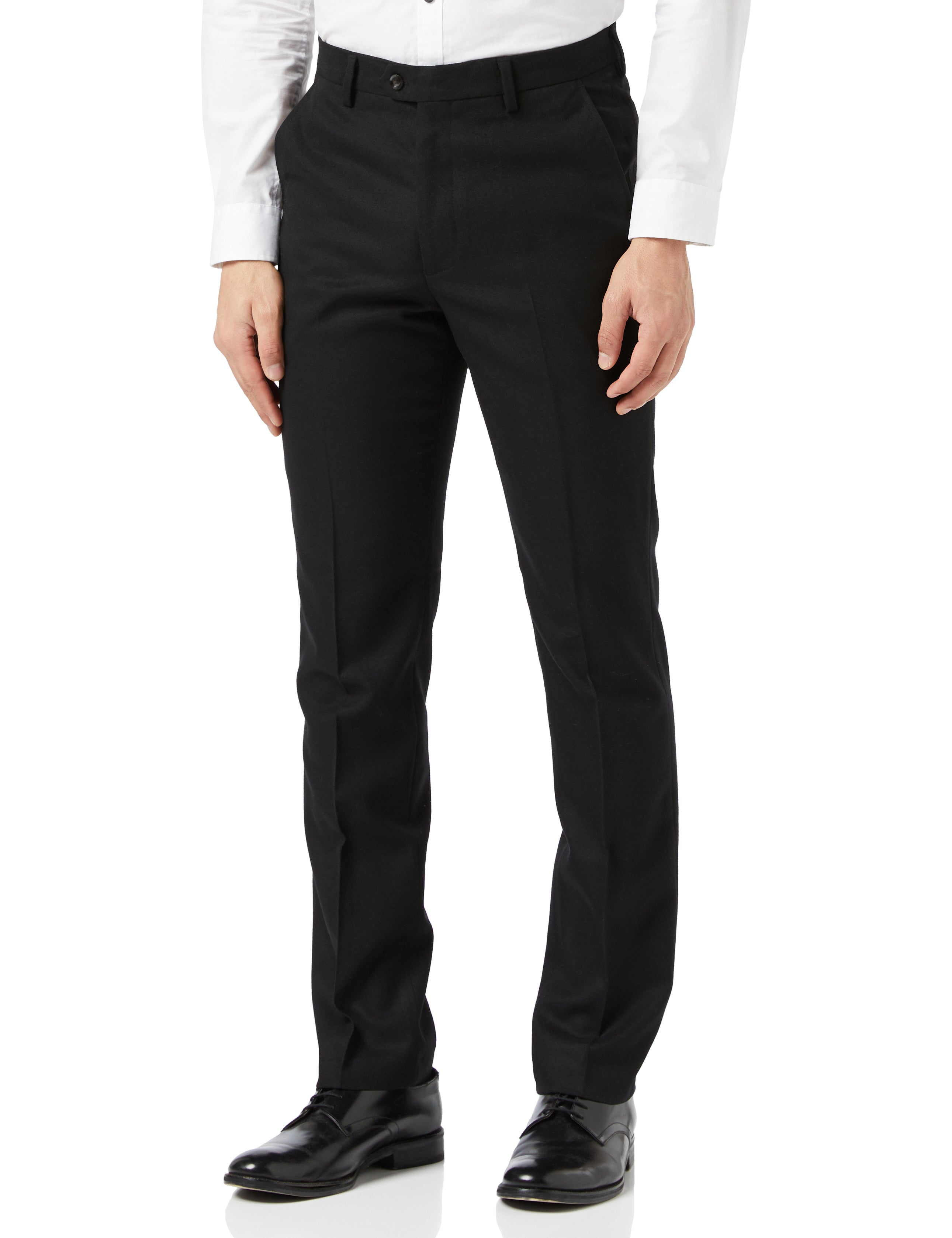 Max - Mens Classic Black Smart Retro Tailor Fit Trouser