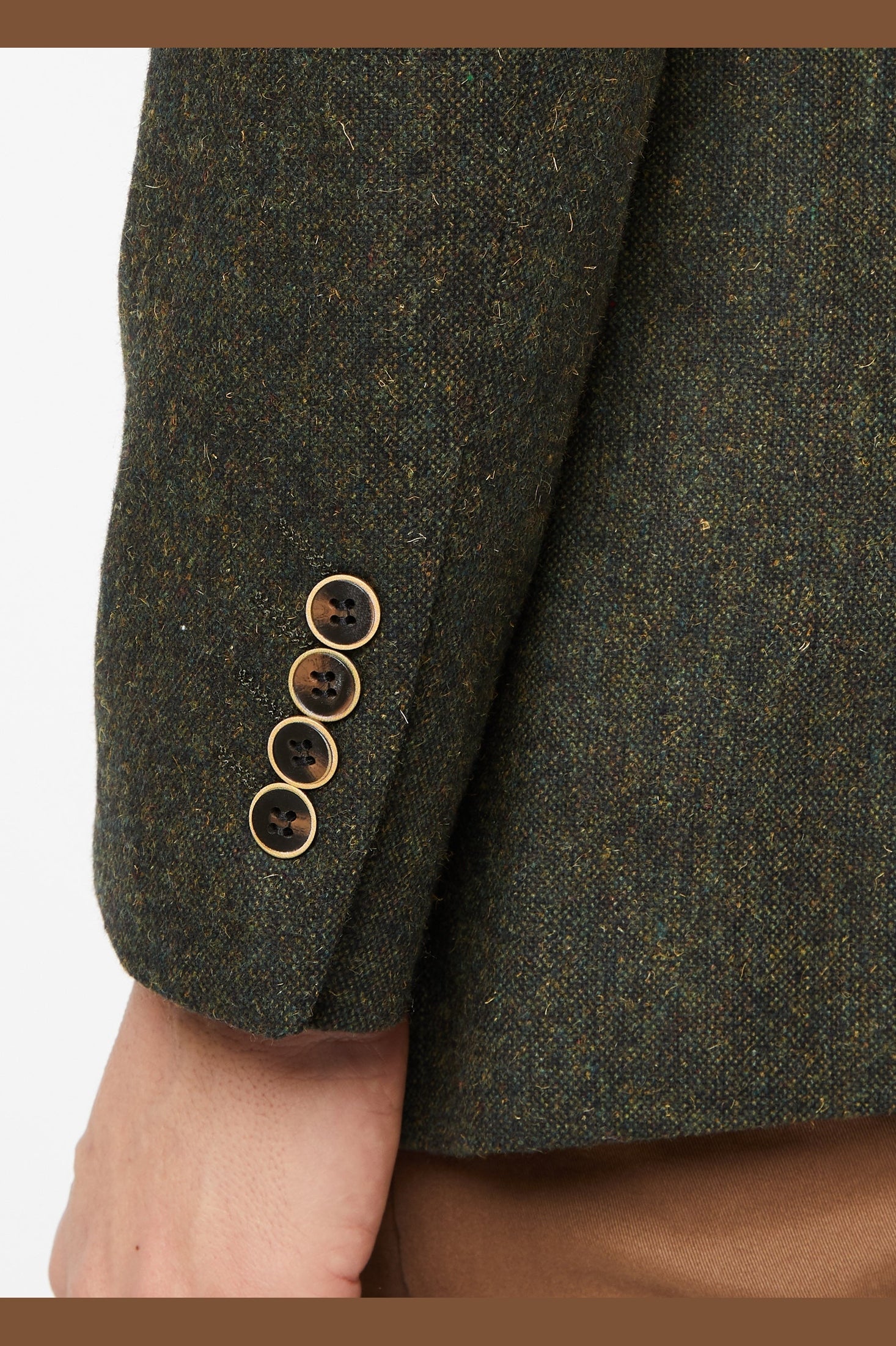 DANE - GREEN TWEED BLAZER