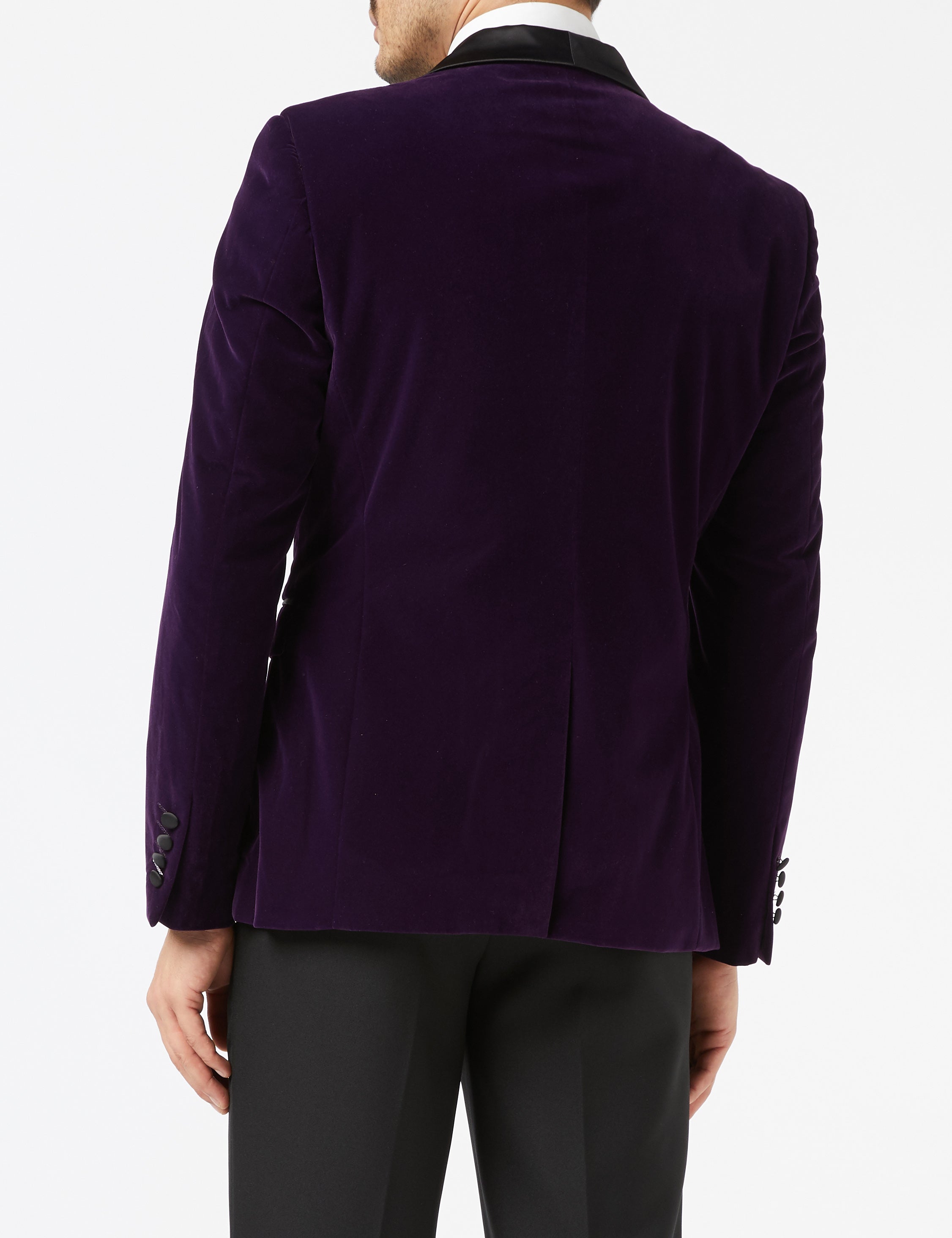 Tuxedo Ricky - Purple Soft Velvet Jacket