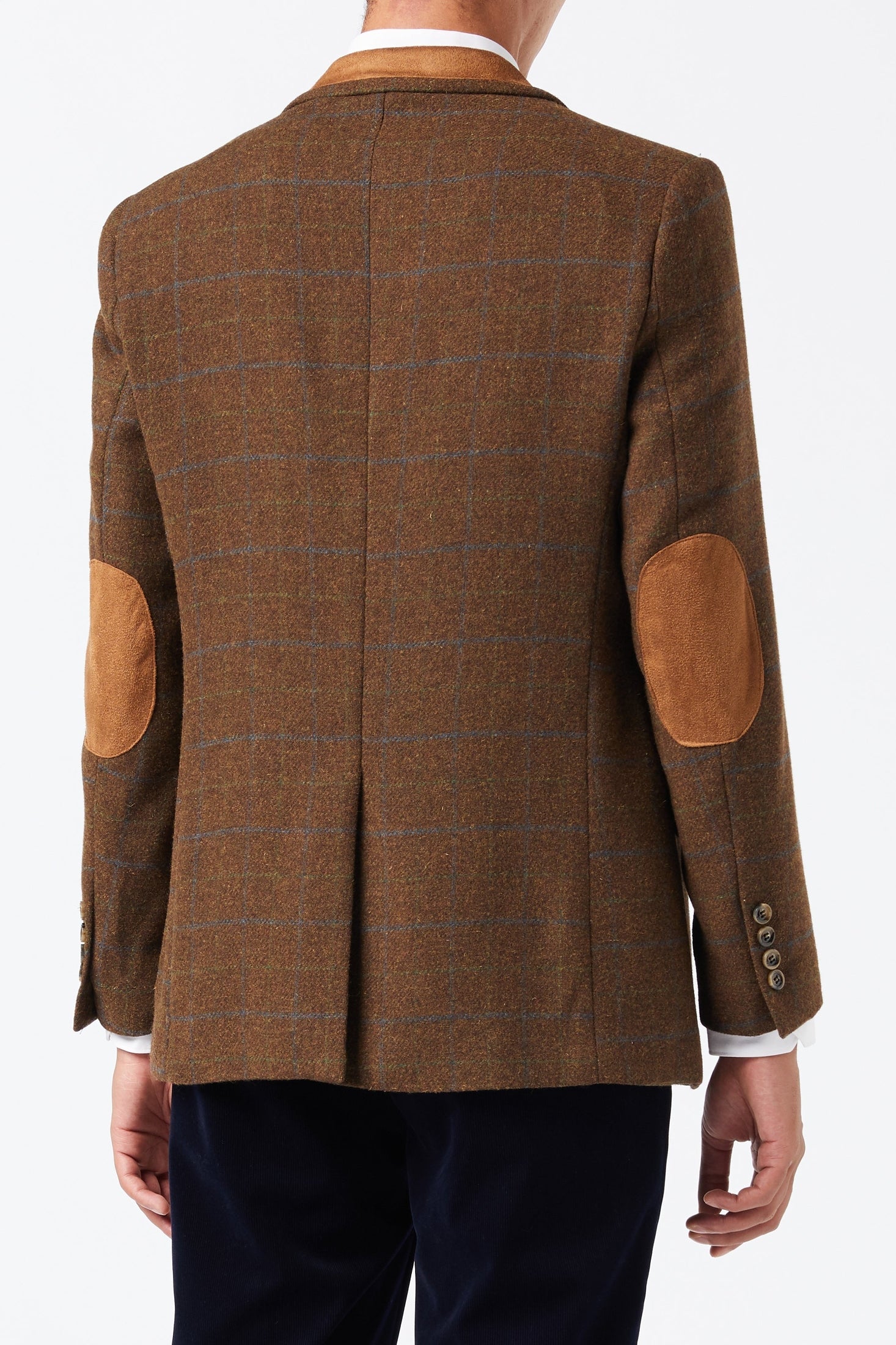 VITORI - BROWN TWEED CHECK JACKET