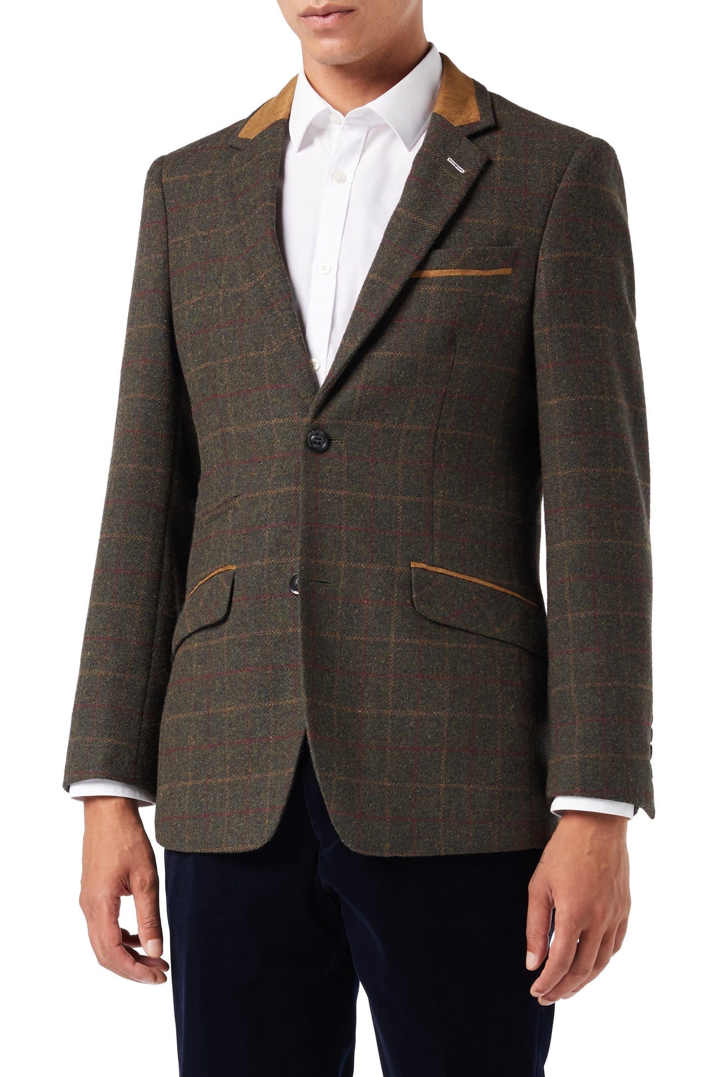 VITORI - GREEN TWEED CHECK JACKET