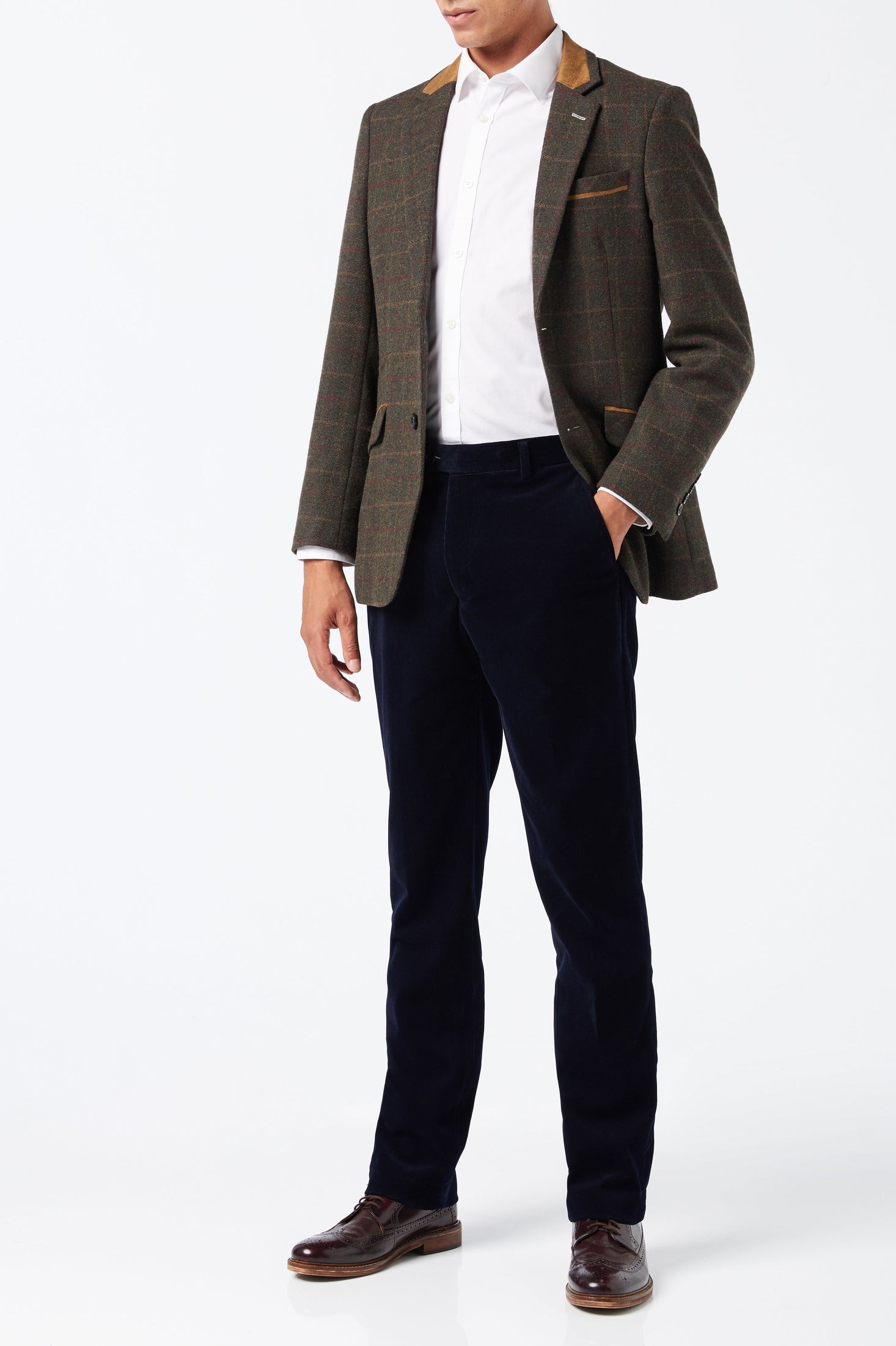 VITORI - GREEN TWEED CHECK JACKET