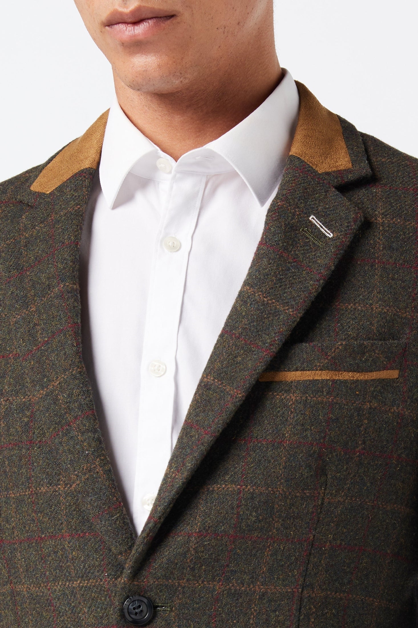 VITORI - GREEN TWEED CHECK JACKET