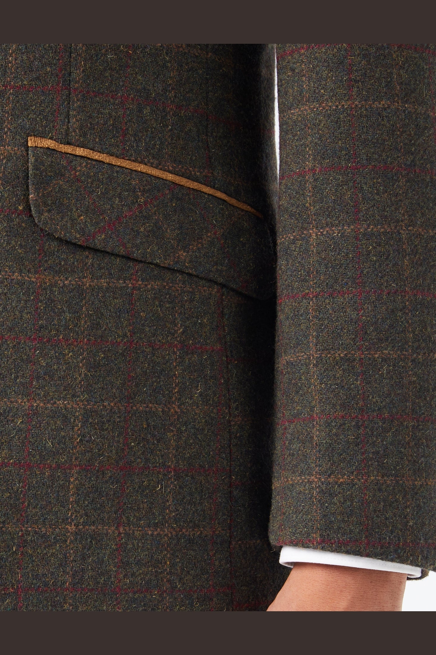 VITORI - GREEN TWEED CHECK JACKET