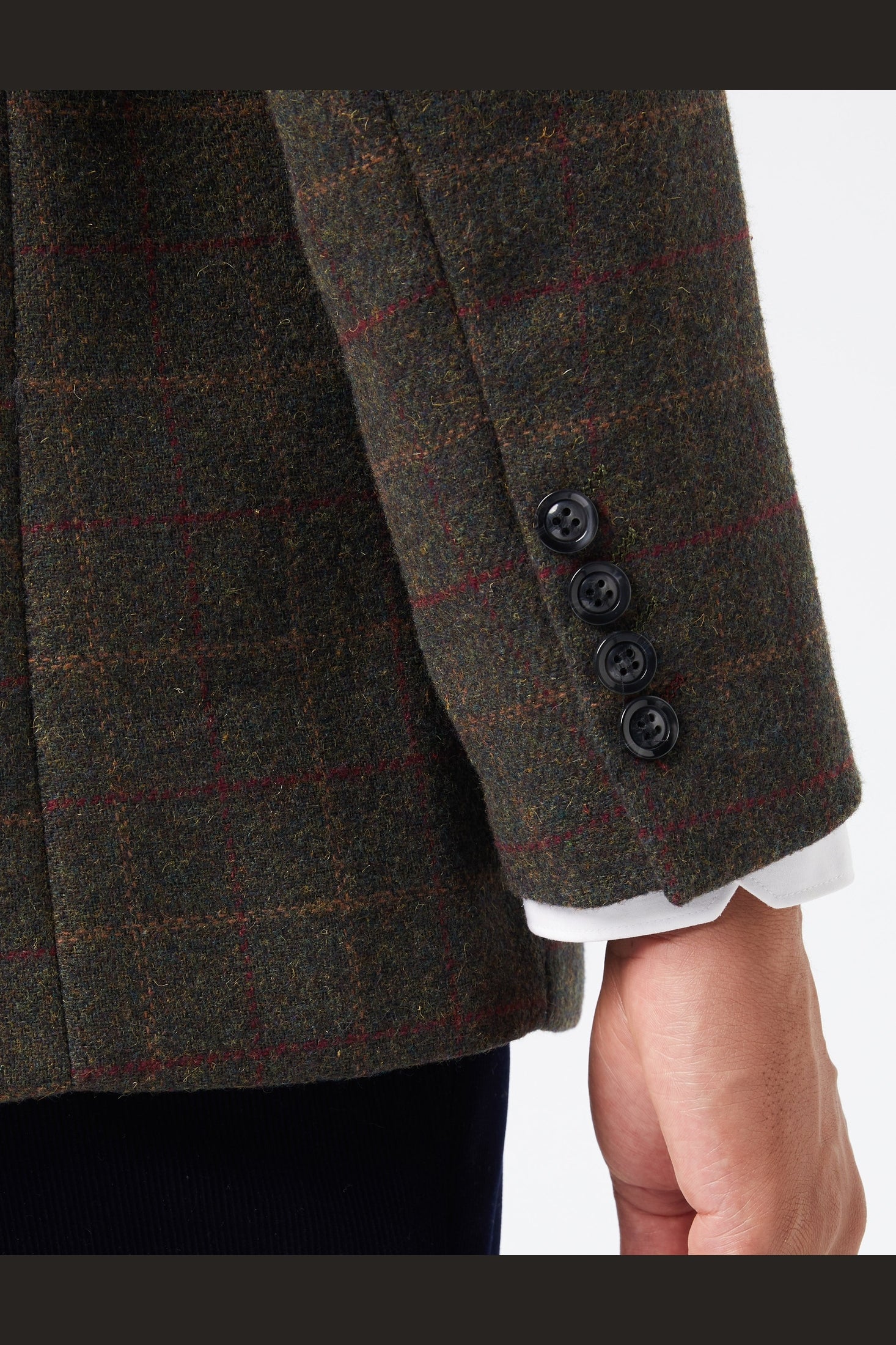 VITORI - GREEN TWEED CHECK JACKET