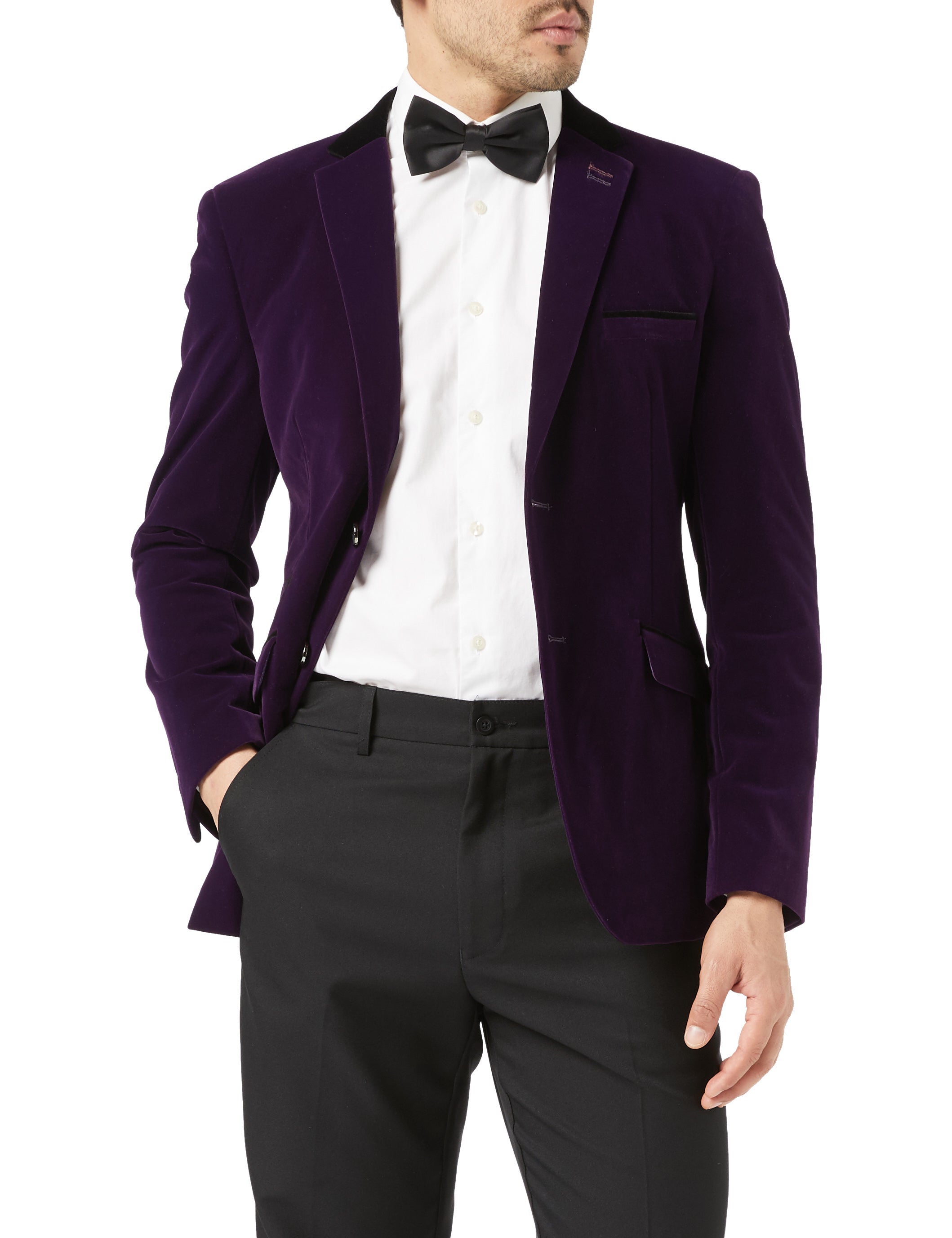 Purple Soft Velvet Dinner Jacket