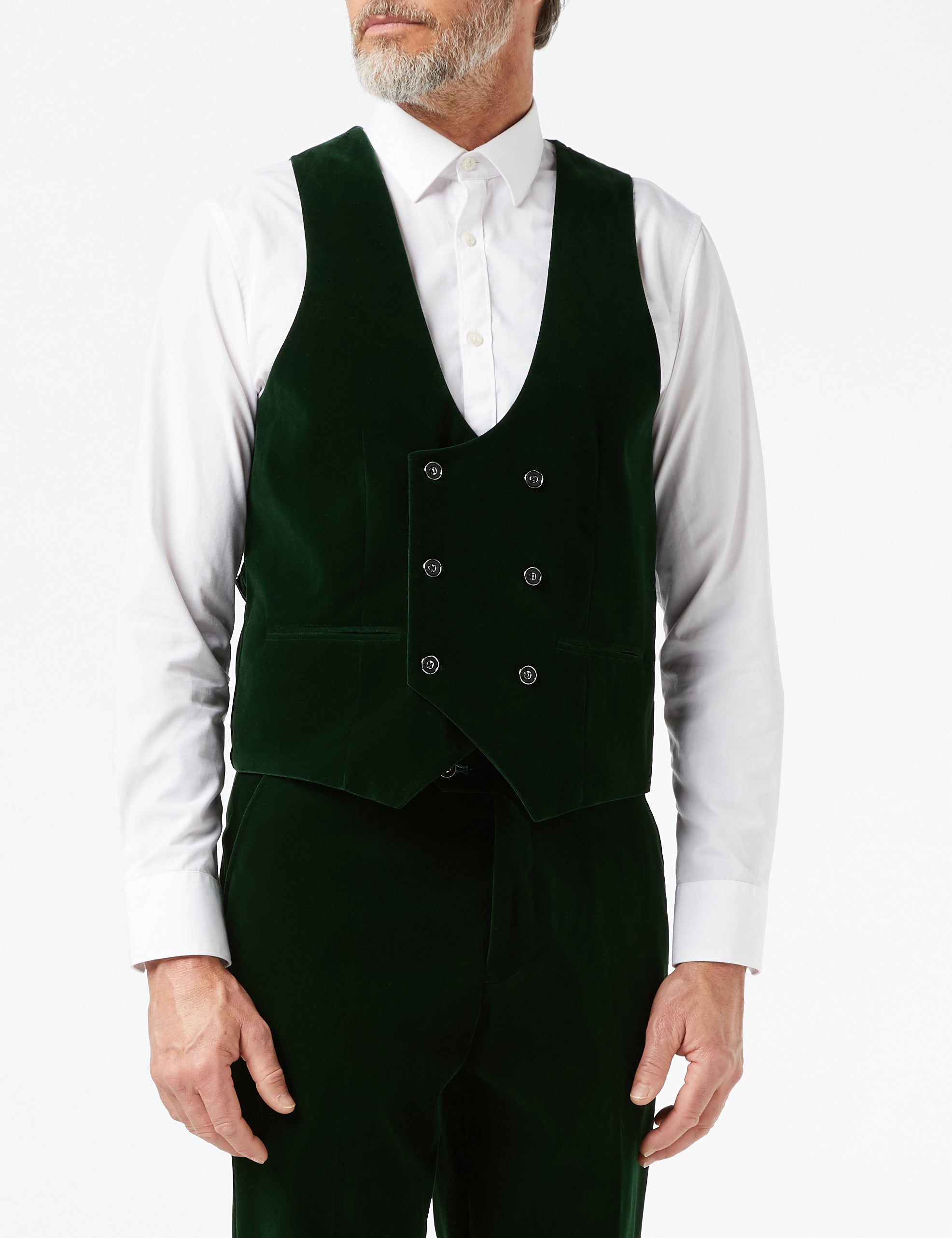 Green Velvet 3 Piece Wedding Suit