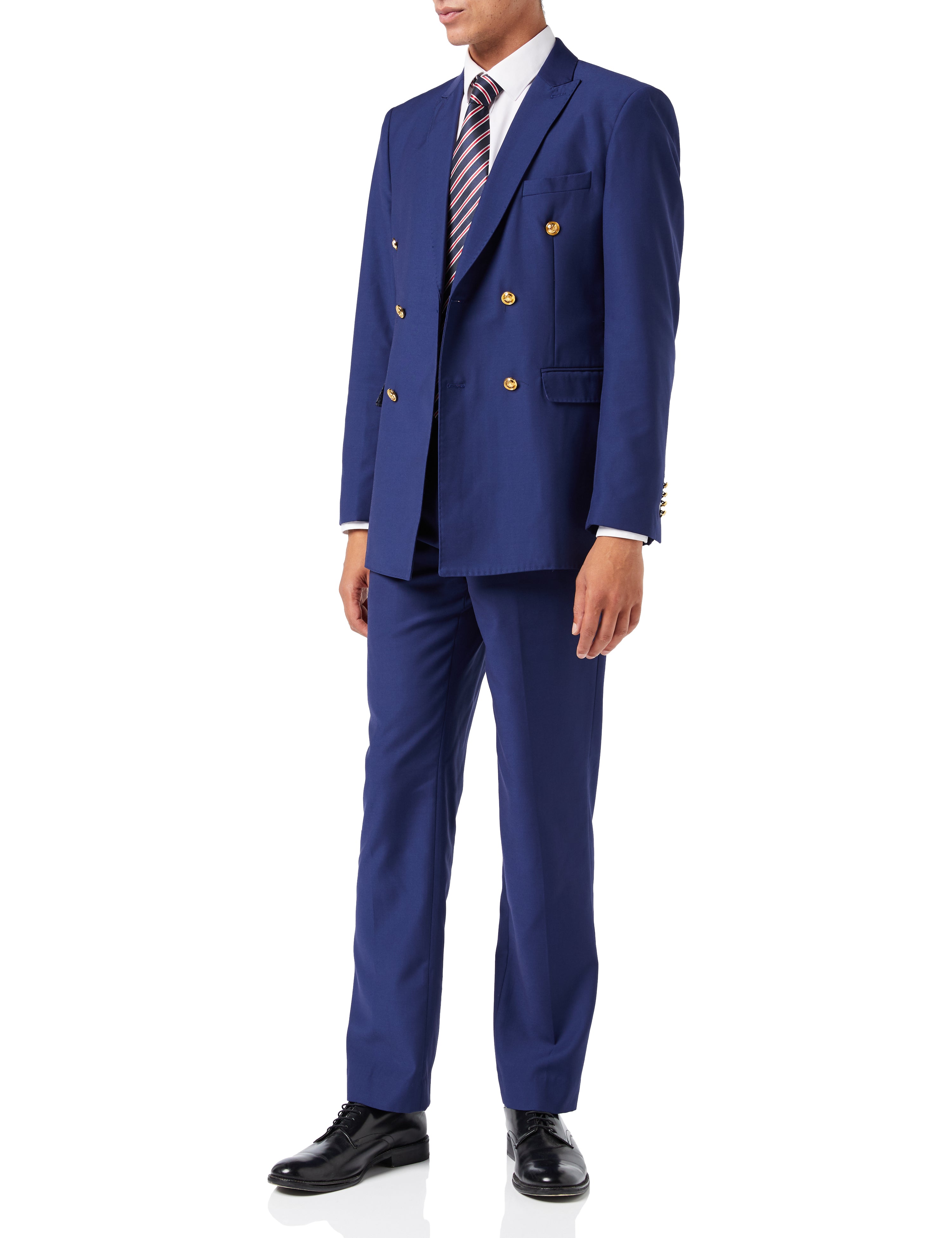 NAVY DOUBLE BREASTED GOLD BUTTON SUIT