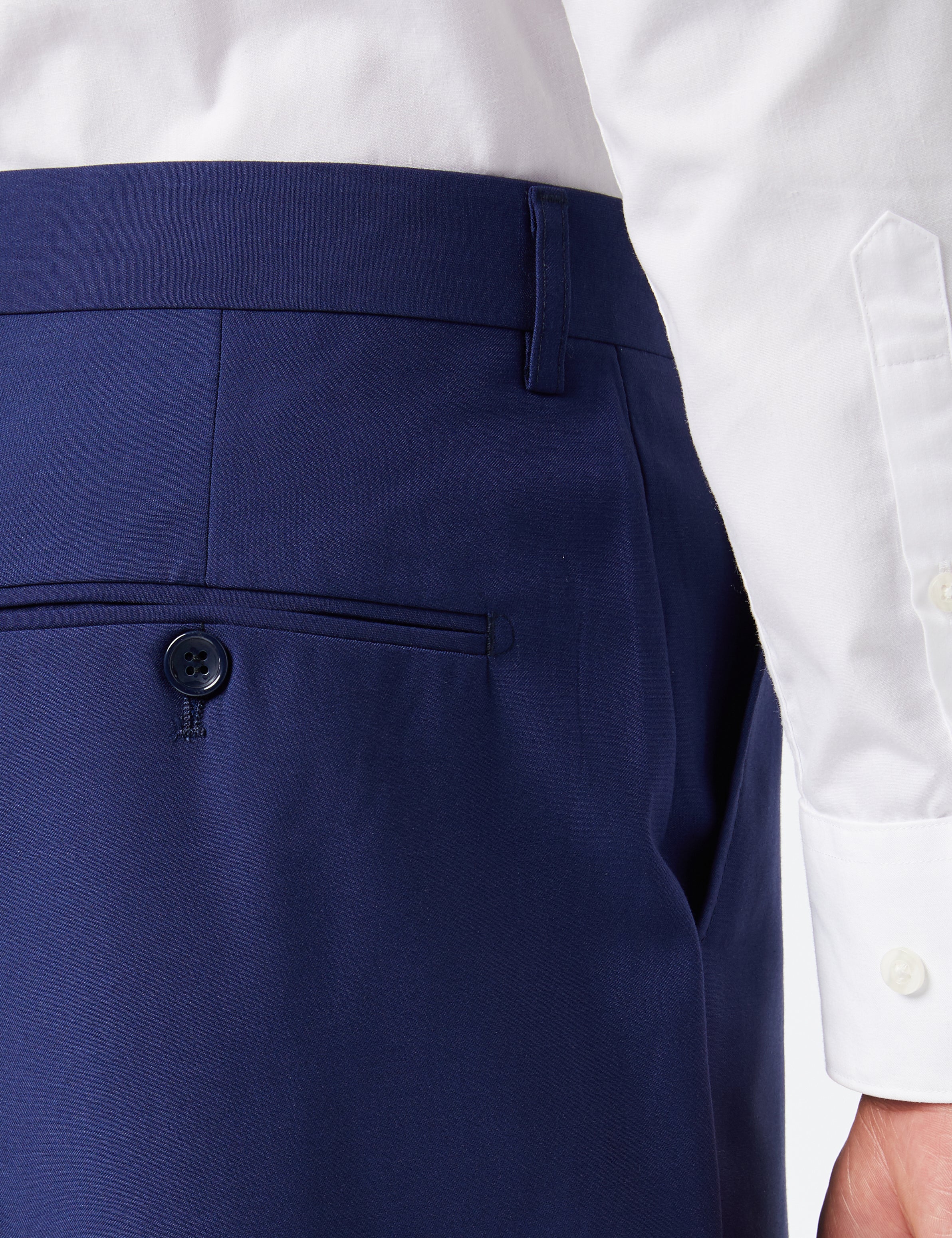 NAVY BLUE PLAIN SUIT TROUSER