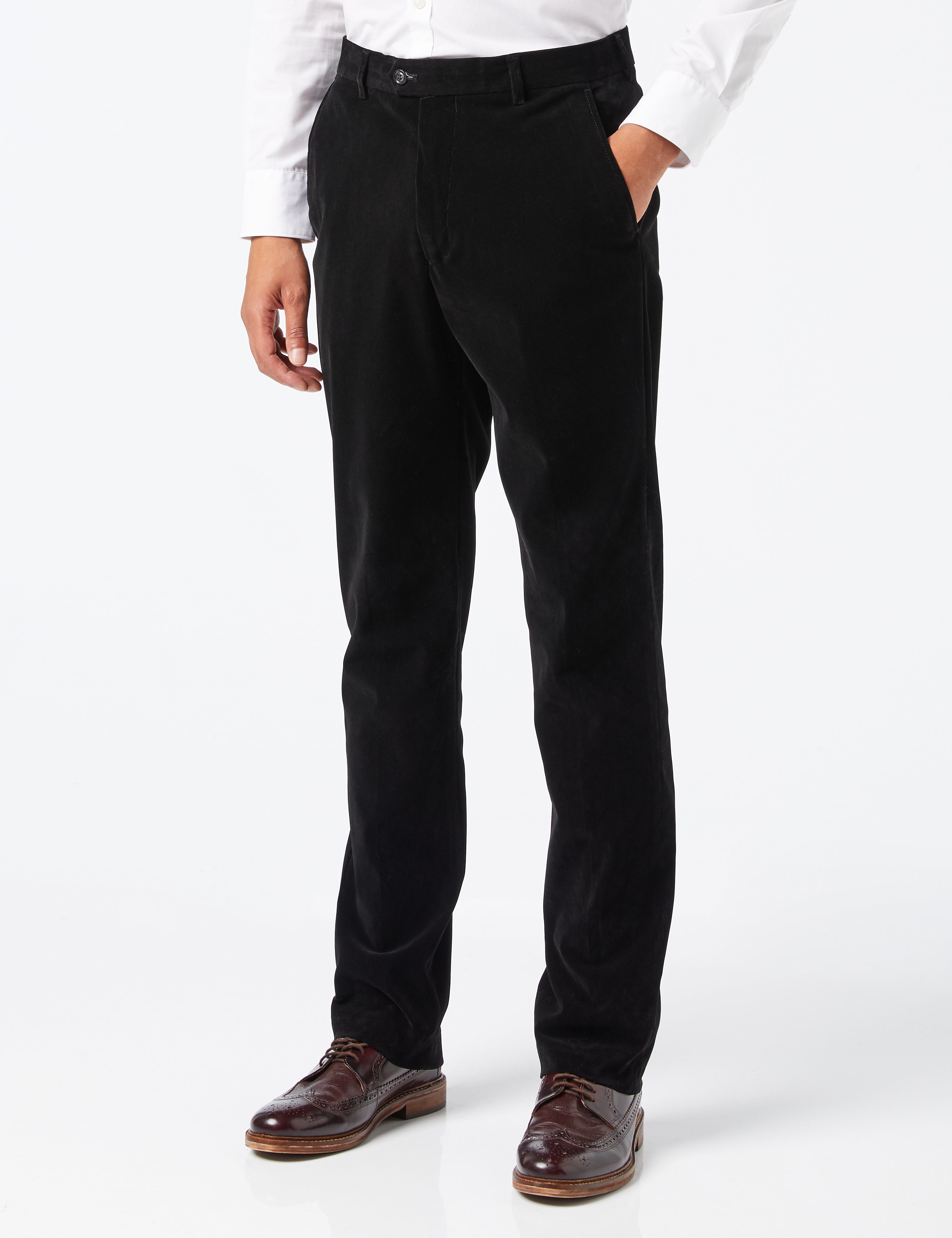 MATTHEW-CORDUROY TROUSER IN BLACK