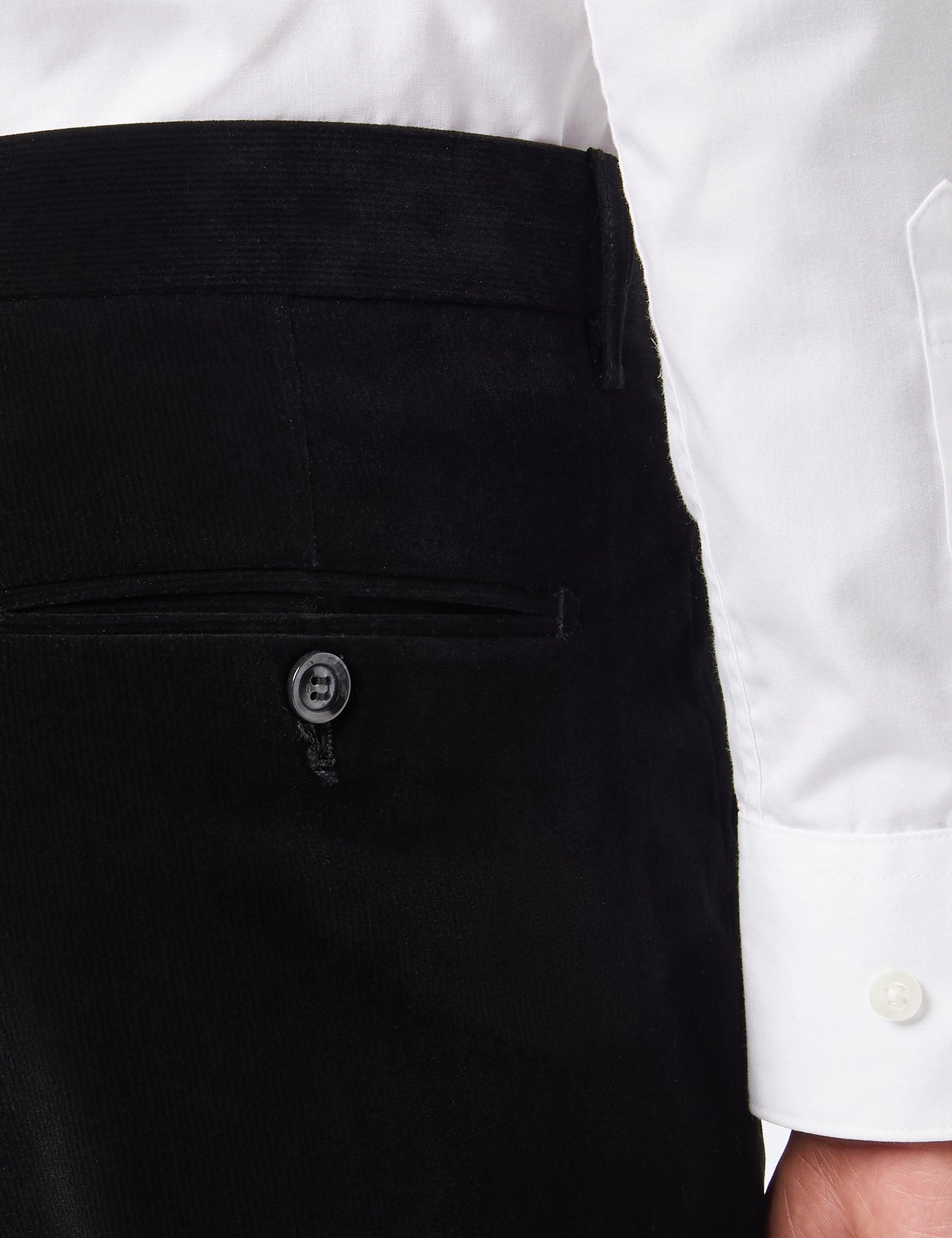 MATTHEW-CORDUROY TROUSER IN BLACK