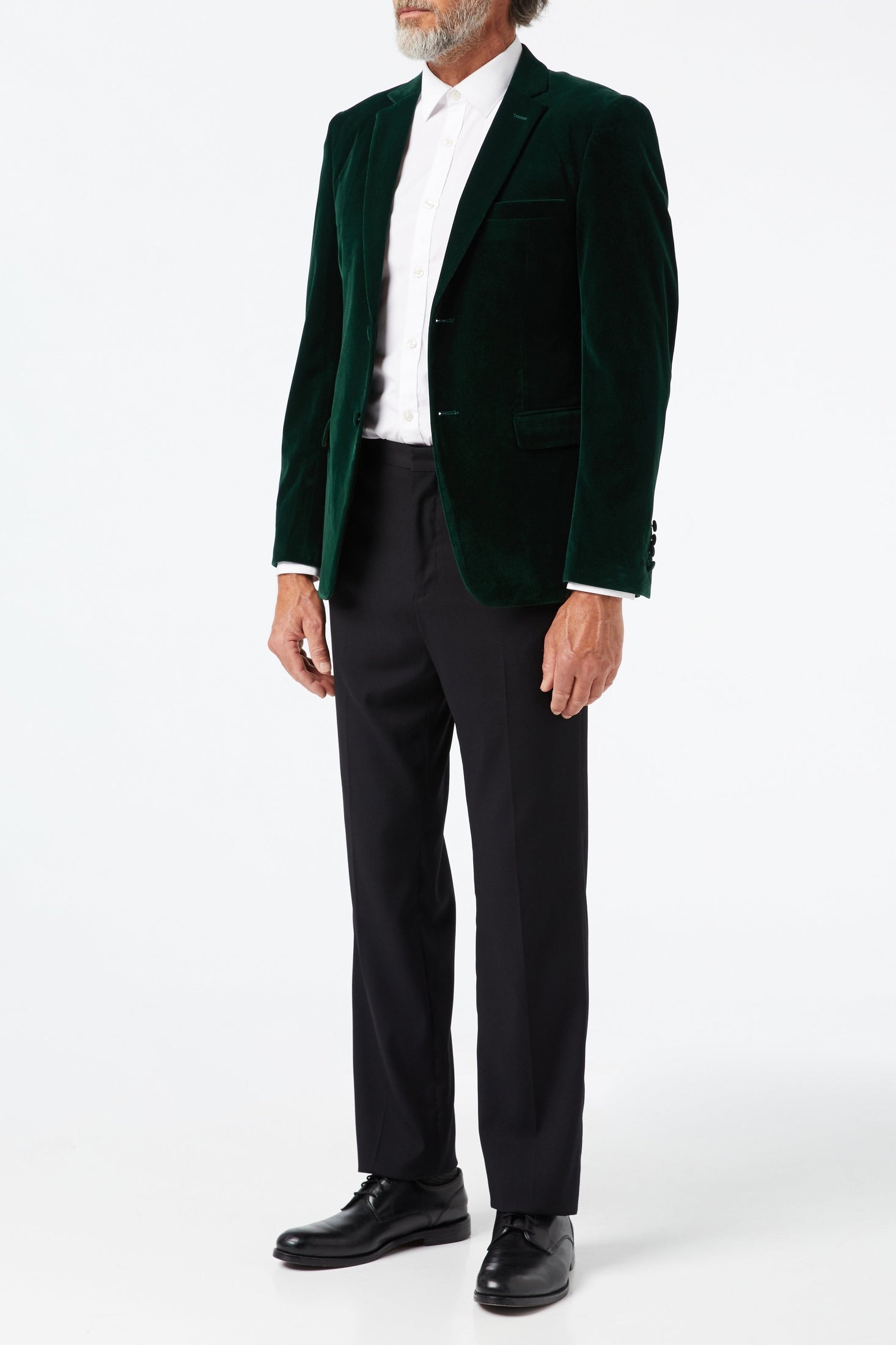 GARY- GREEN VELVET BLAZER