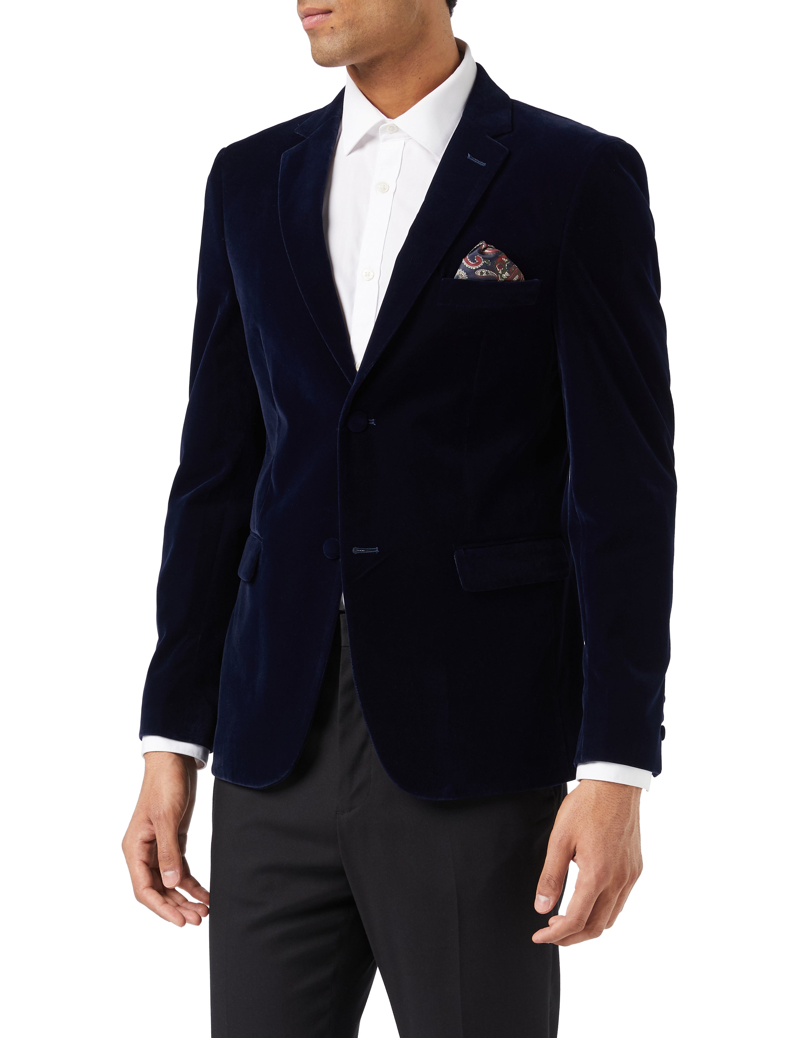 Navy Velvet Blazer / Jacket – XPOSED