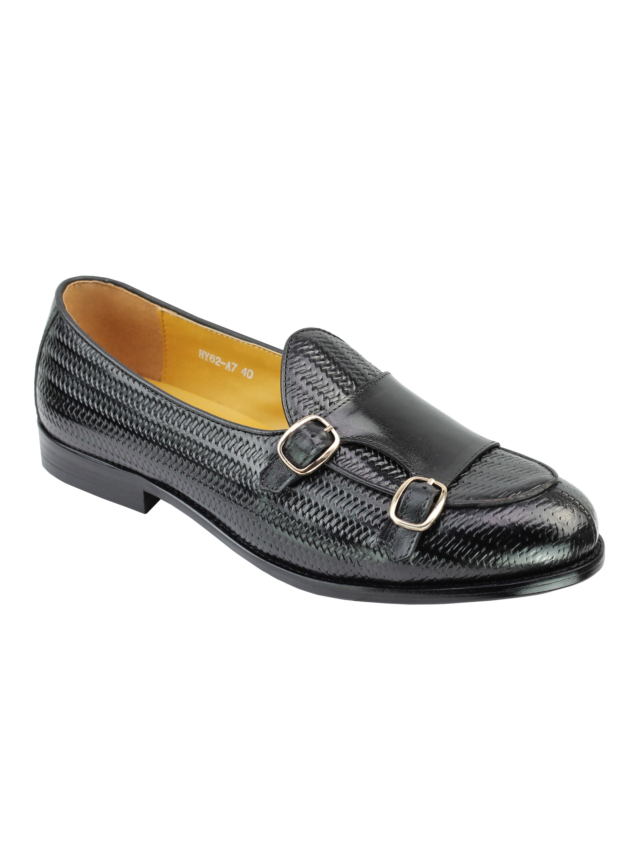 Real Leather Double Monk Strap Loafer