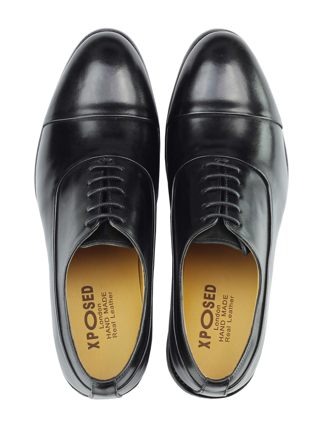 Real Leather Formal Lace up Black