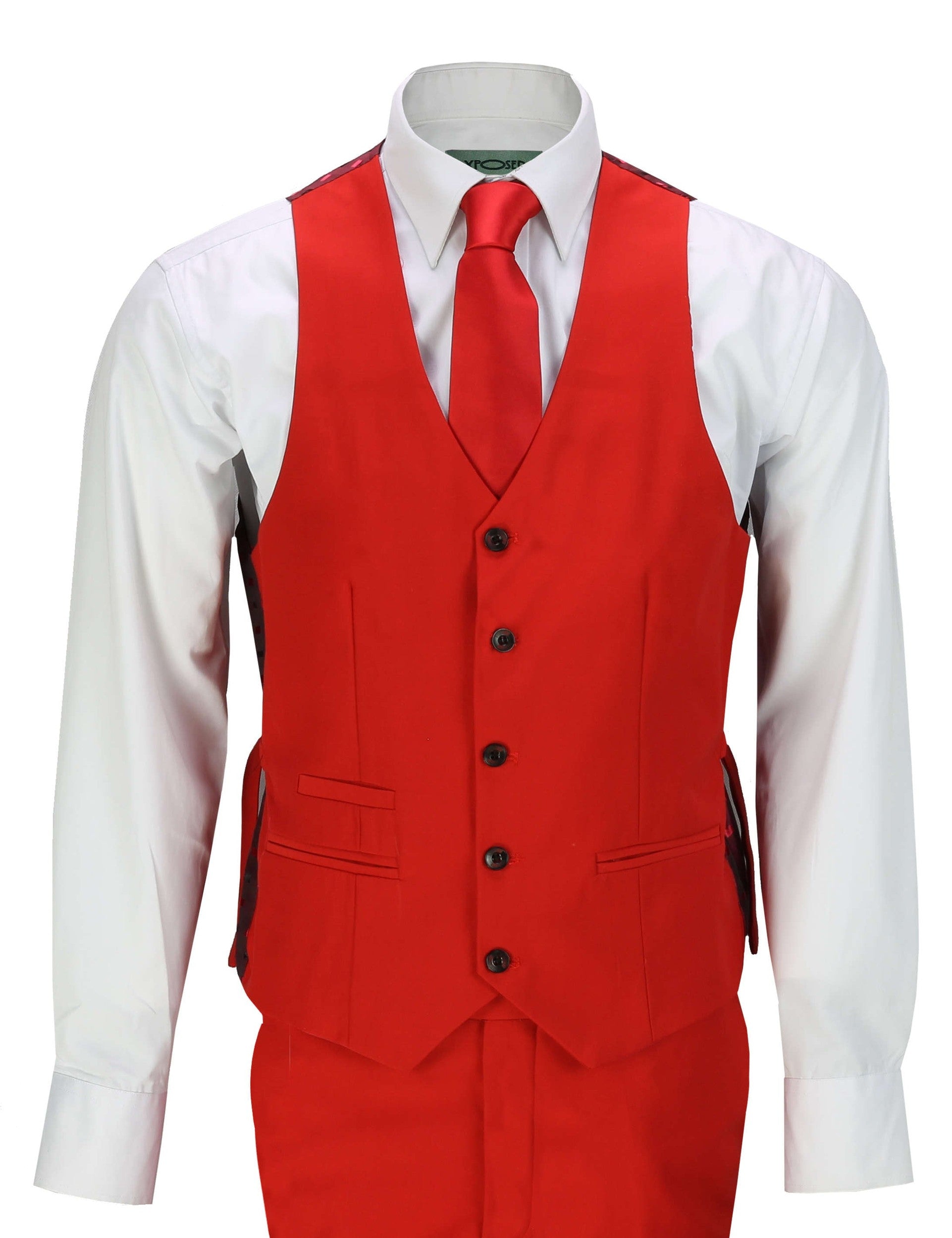 JROSS - RED PLAIN SUIT