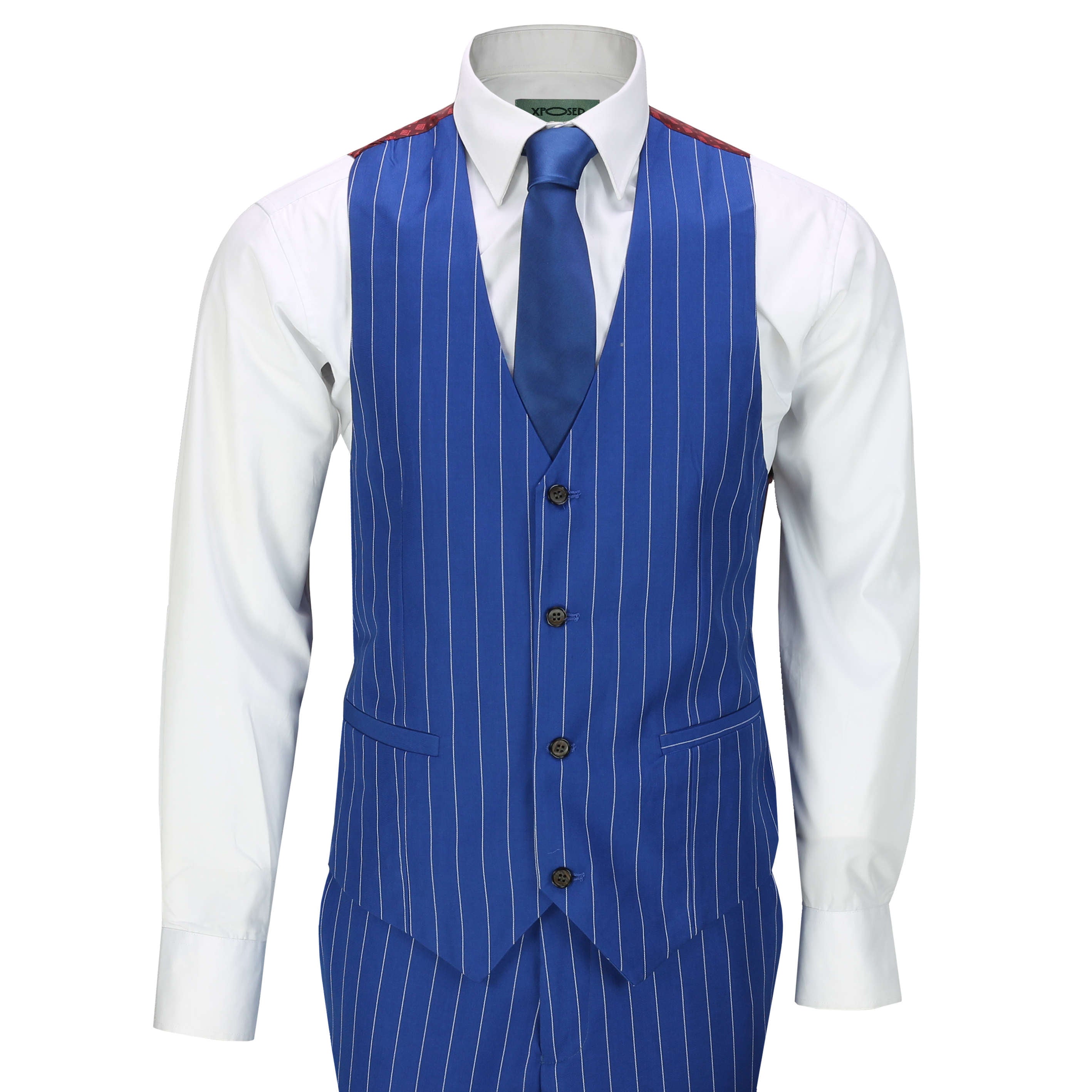 Blue Pin Stripe Suit
