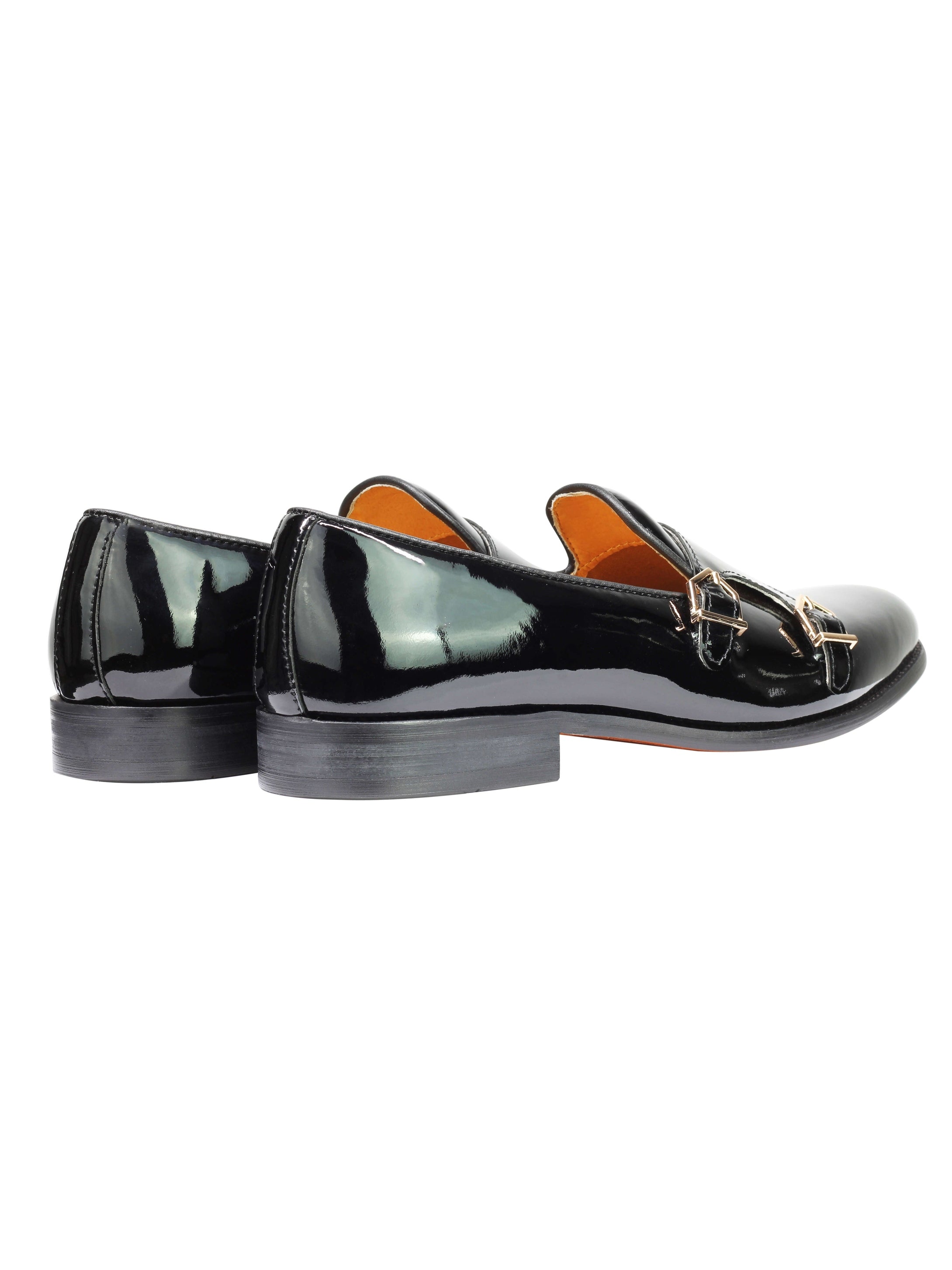 Real Leather Shiny Loafers Slip Ons