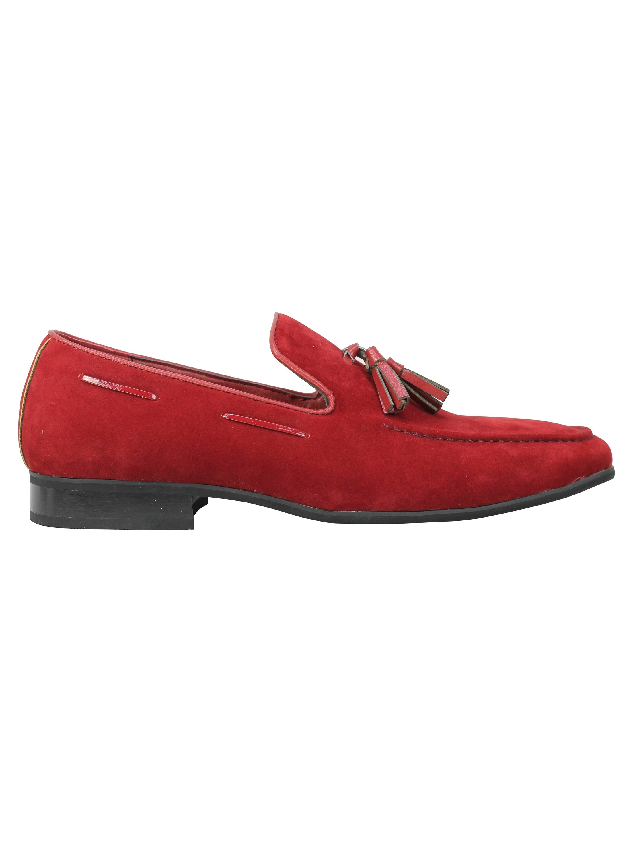 Faux Suede Leather Tassel Loafers