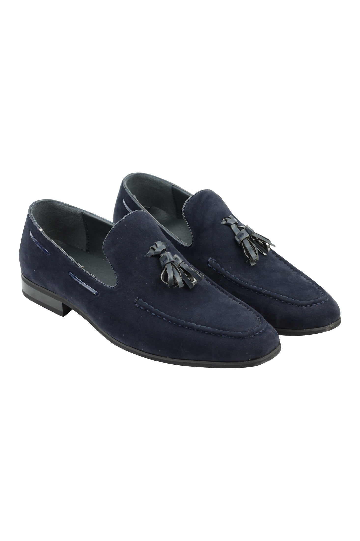 Faux Suede Leather Tassel Loafers